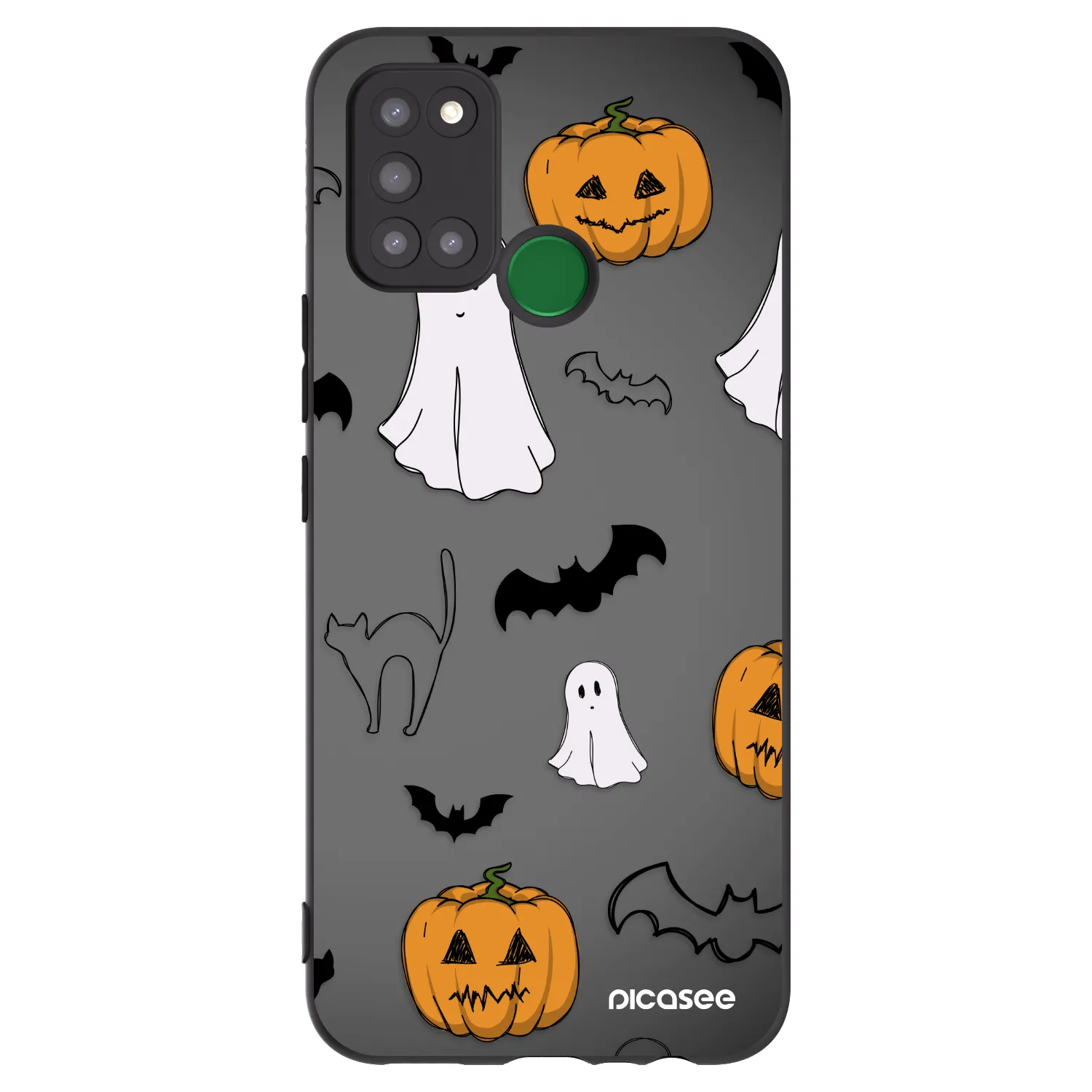 Picasee Realme 7i Hülle - Schwarzes Silikon - Spooky crew