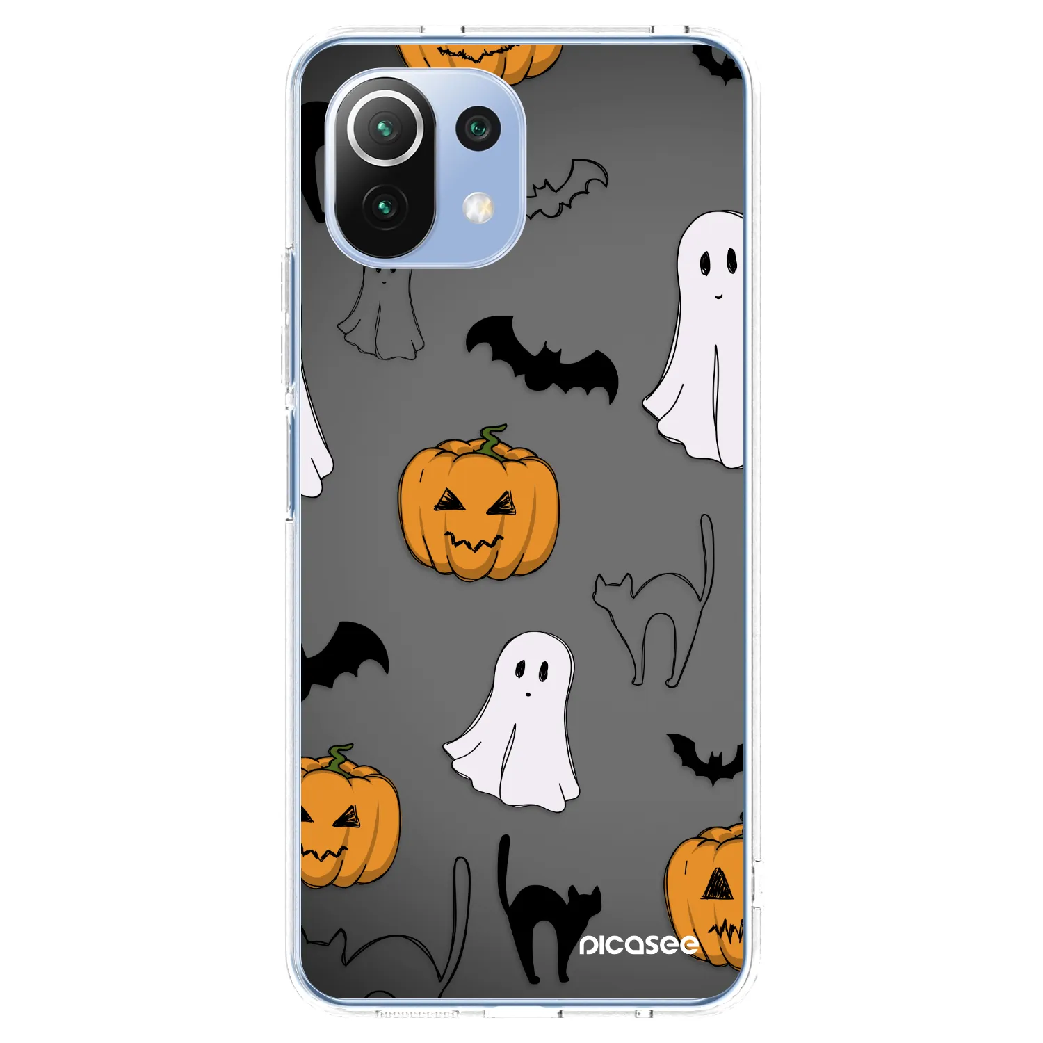Picasee Xiaomi Mi 11 Lite Hülle - Transparentes Silikon - Spooky crew
