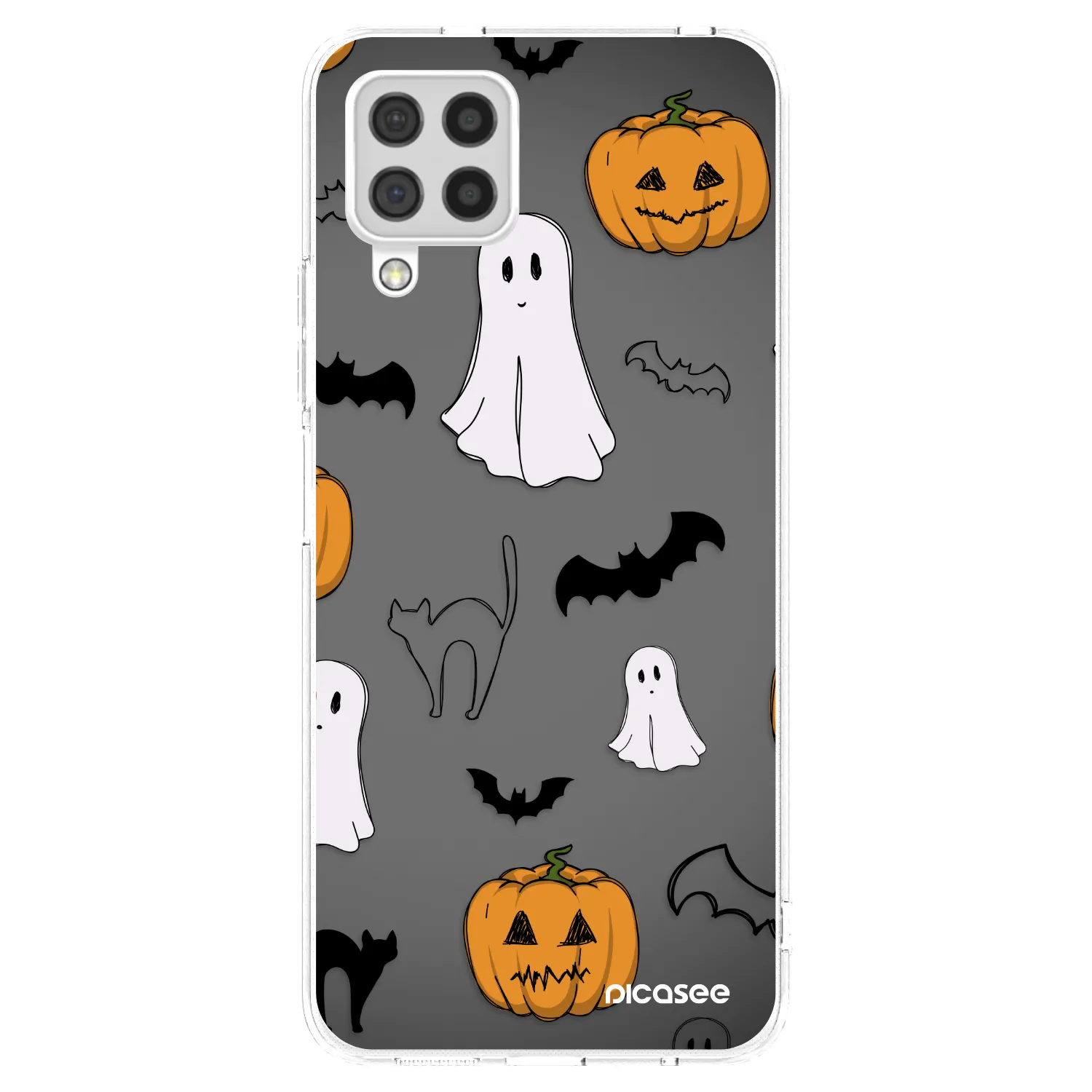 Picasee Samsung Galaxy A22 A225F 4G Hülle - Transparentes Silikon - Spooky crew