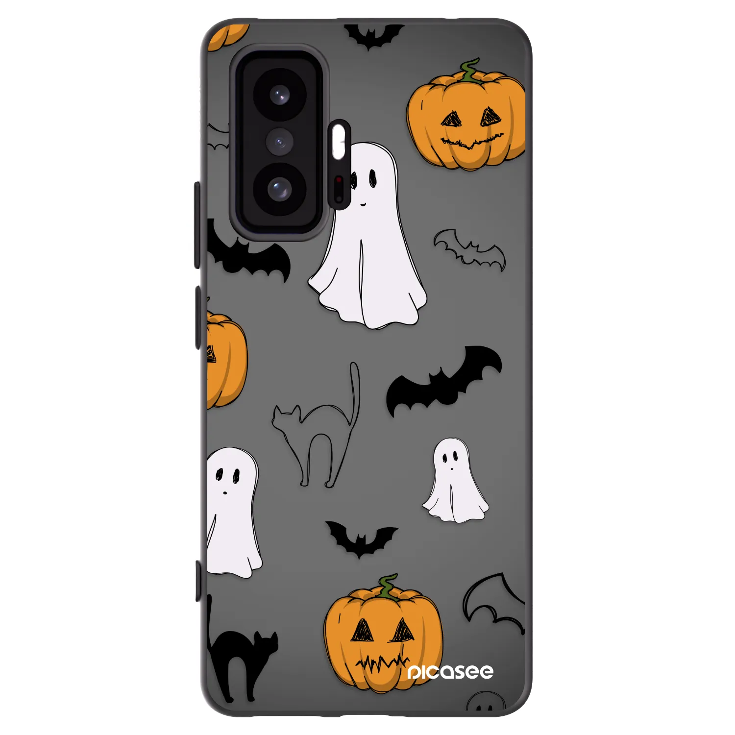 Picasee Xiaomi 11T Pro Hülle - Schwarzes Silikon - Spooky crew