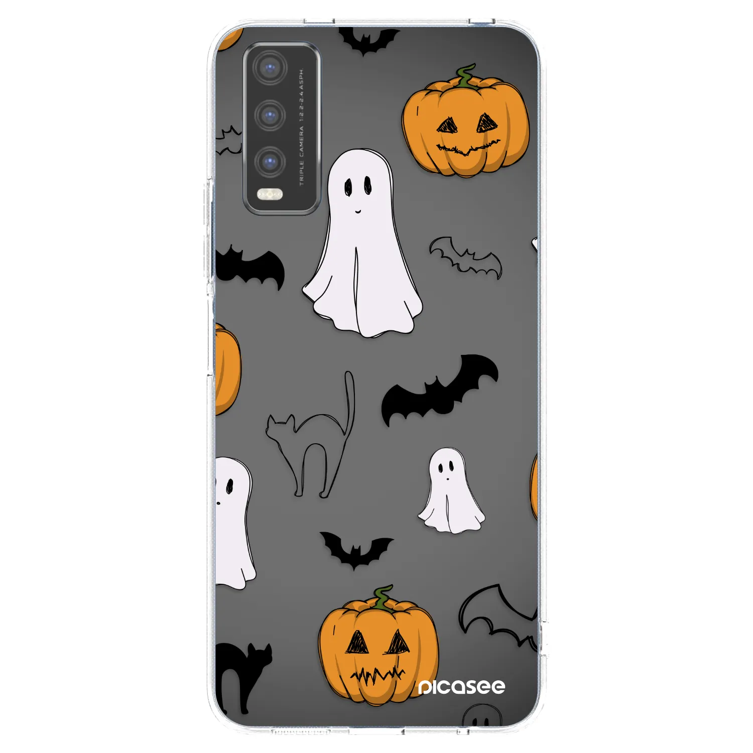 Picasee Vivo Y20s Hülle - Transparentes Silikon - Spooky crew