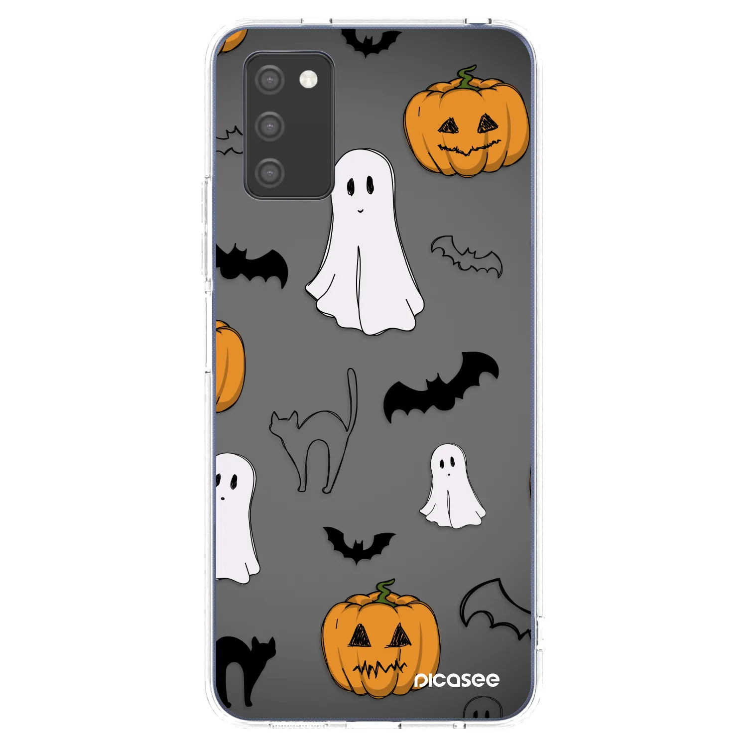 Picasee Samsung Galaxy A03s A037G Hülle - Transparentes Silikon - Spooky crew