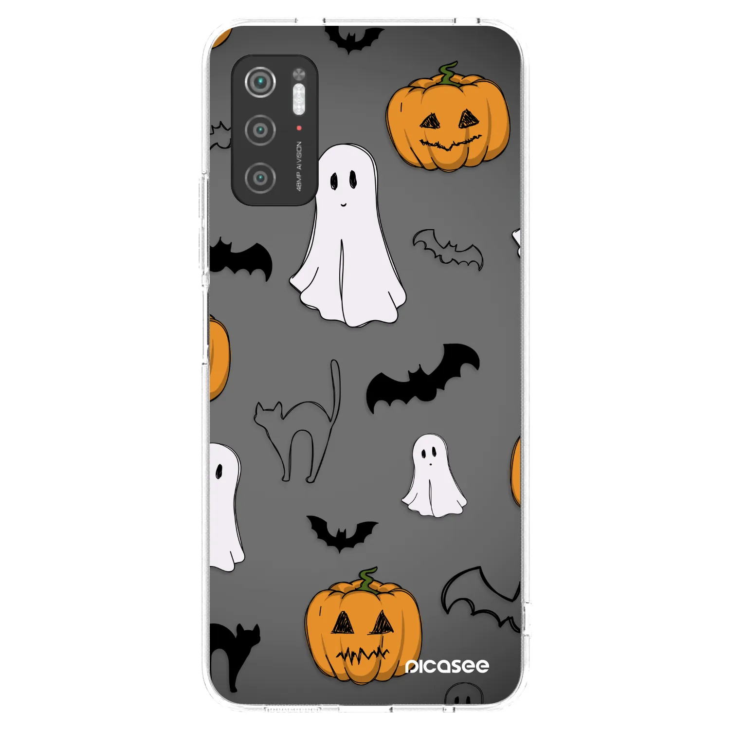 Picasee Xiaomi Poco M3 Pro 5G Hülle - Transparentes Silikon - Spooky crew