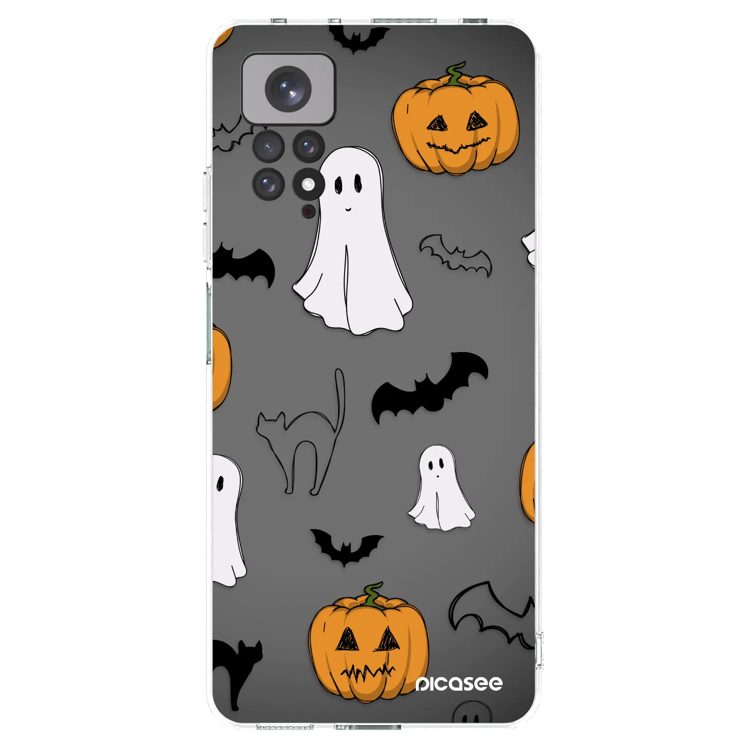 Picasee Xiaomi Redmi Note 11S 4G Hülle - Transparentes Silikon - Spooky crew