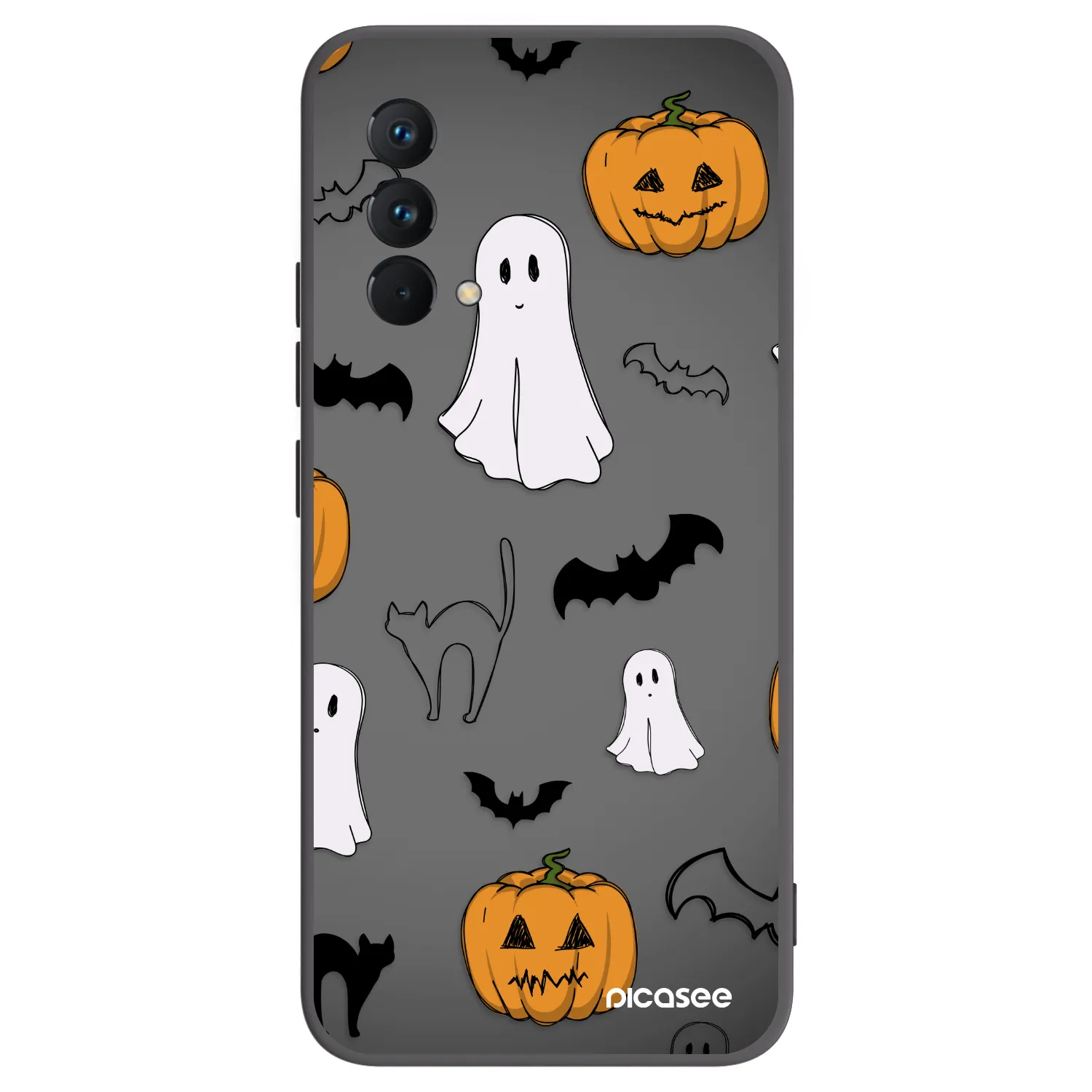 Picasee Realme GT Master Edition 5G Hülle - Schwarzes Silikon - Spooky crew