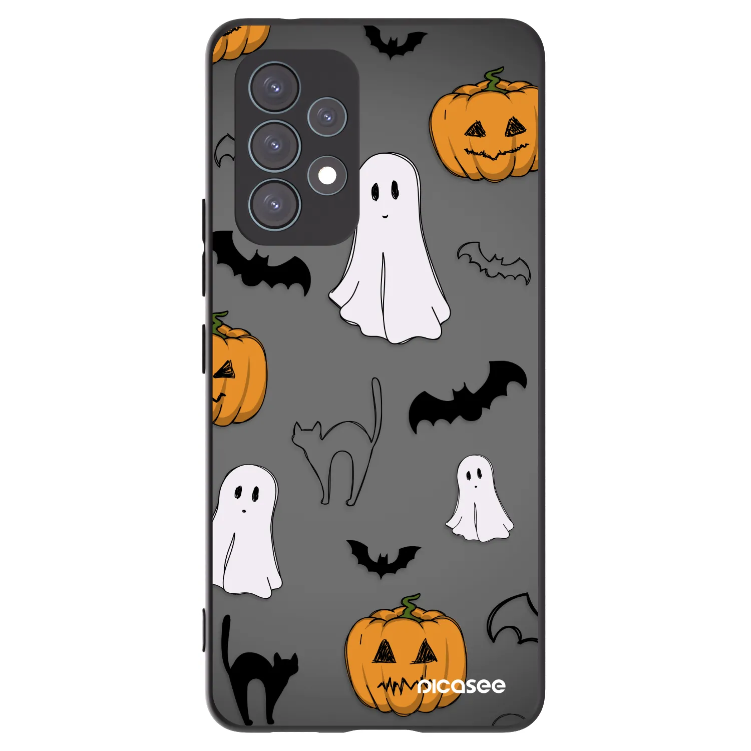 Picasee Samsung Galaxy A53 5G A536 Hülle - Schwarzes Silikon - Spooky crew