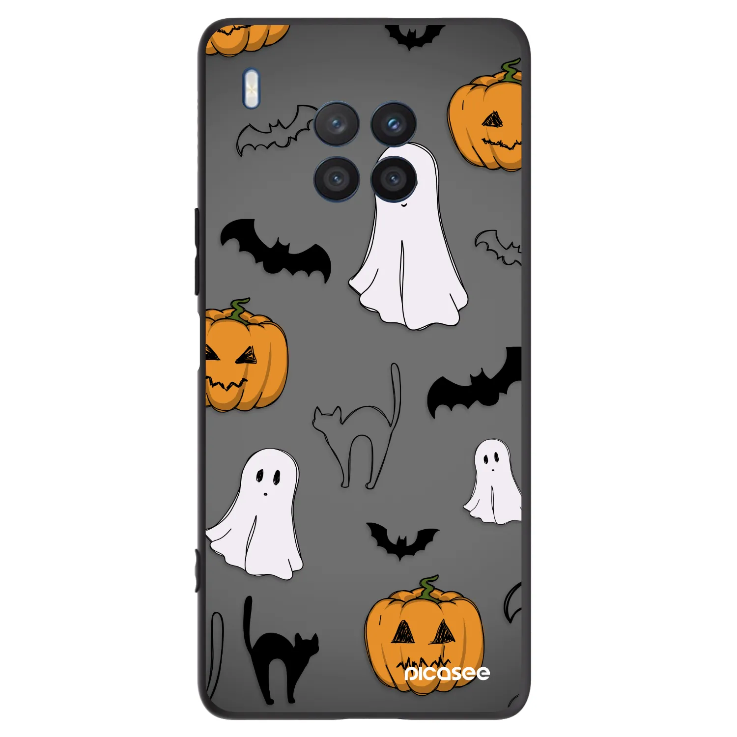 Picasee Honor 50 Lite Hülle - Schwarzes Silikon - Spooky crew
