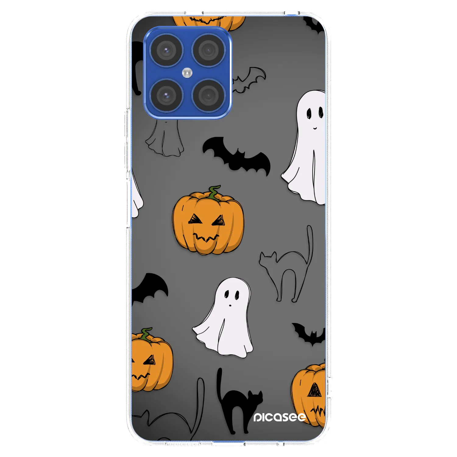 Picasee Honor X8 4G Hülle - Transparentes Silikon - Spooky crew