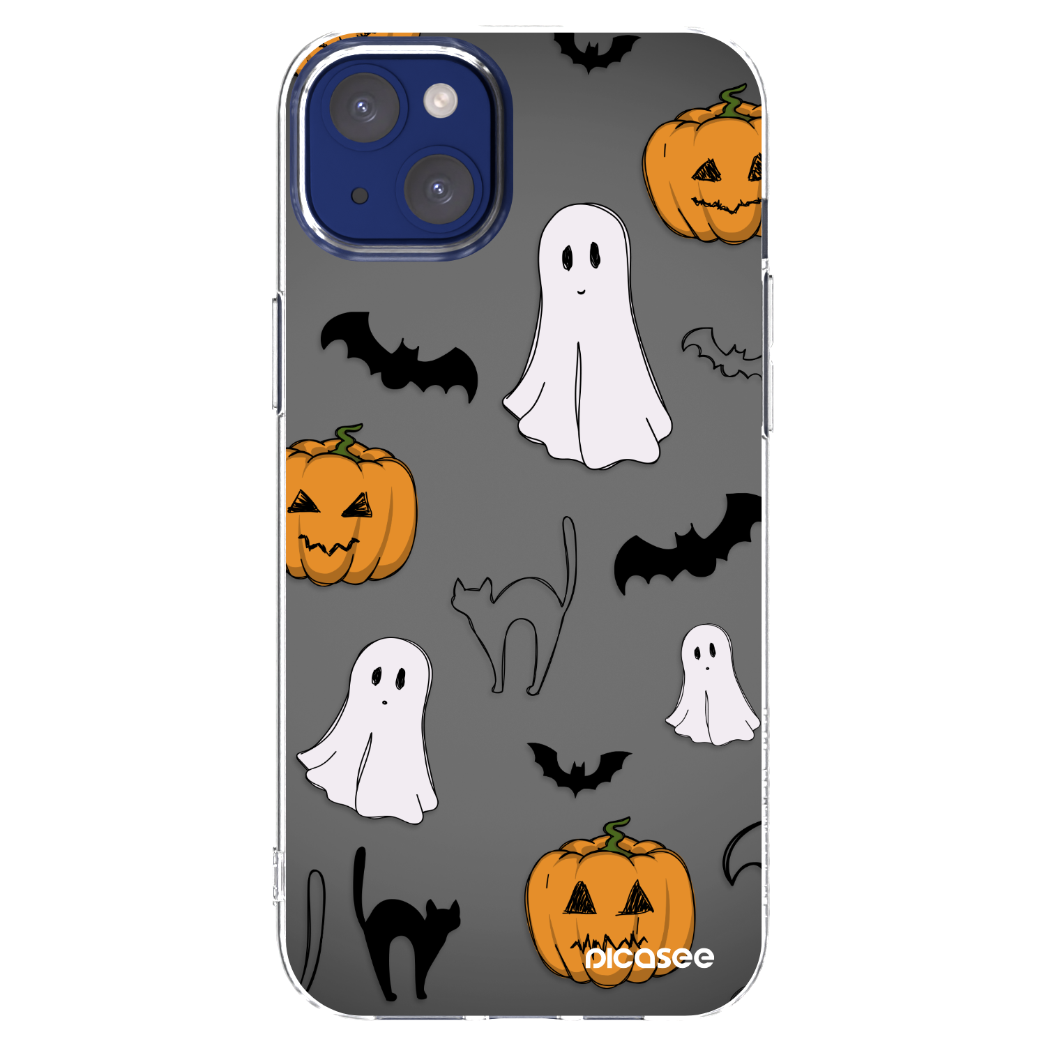 Picasee Apple iPhone 14 Plus Hülle - Transparentes Silikon - Spooky crew
