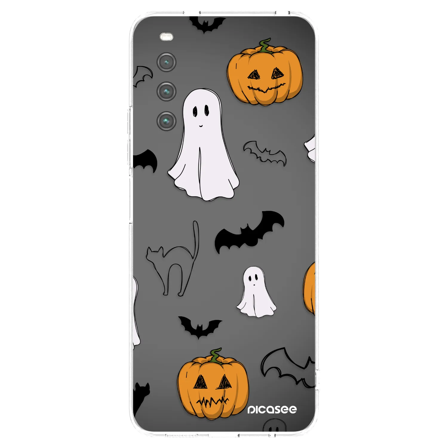 Picasee Sony Xperia 10 IV 5G Hülle - Transparentes Silikon - Spooky crew