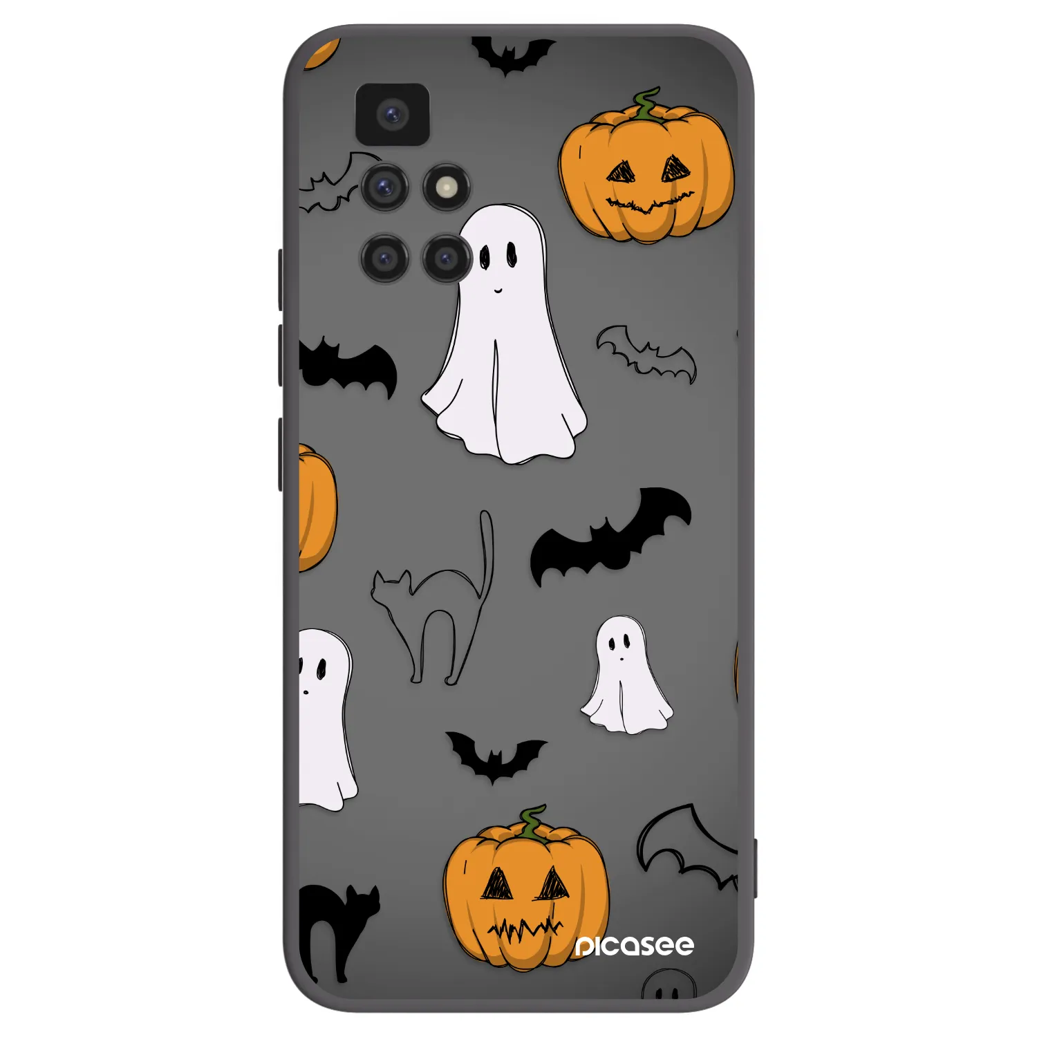Picasee Xiaomi Redmi 10 (2022) Hülle - Schwarzes Silikon - Spooky crew