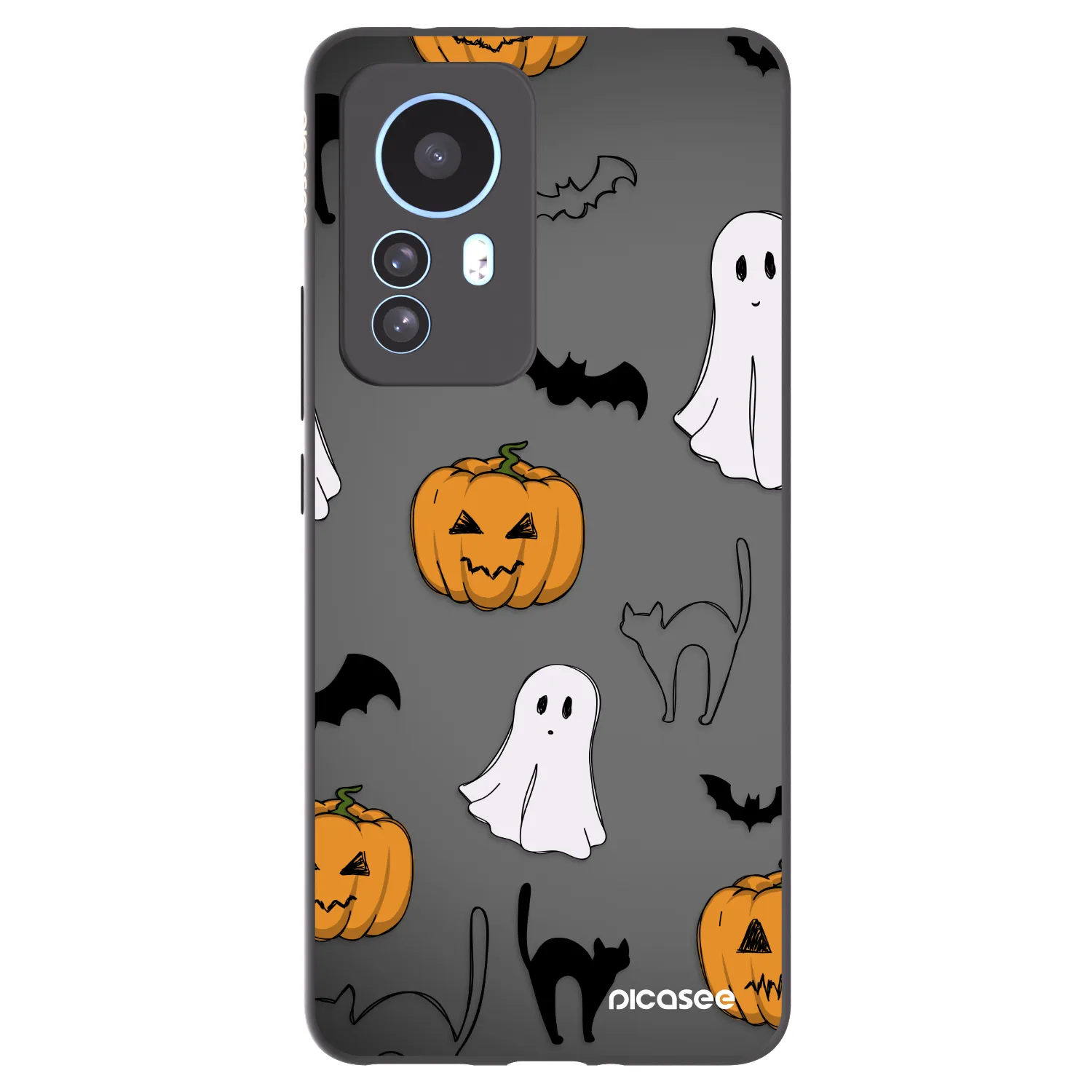 Picasee Xiaomi 12T Hülle - Schwarzes Silikon - Spooky crew
