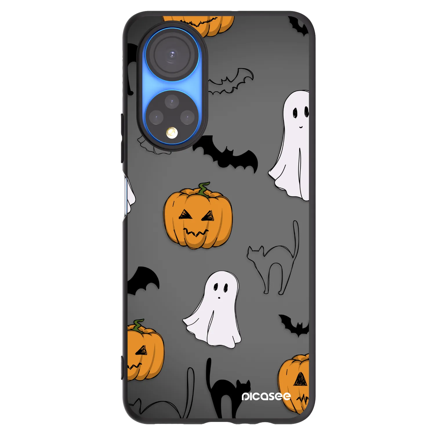 Picasee Honor X7 Hülle - Schwarzes Silikon - Spooky crew