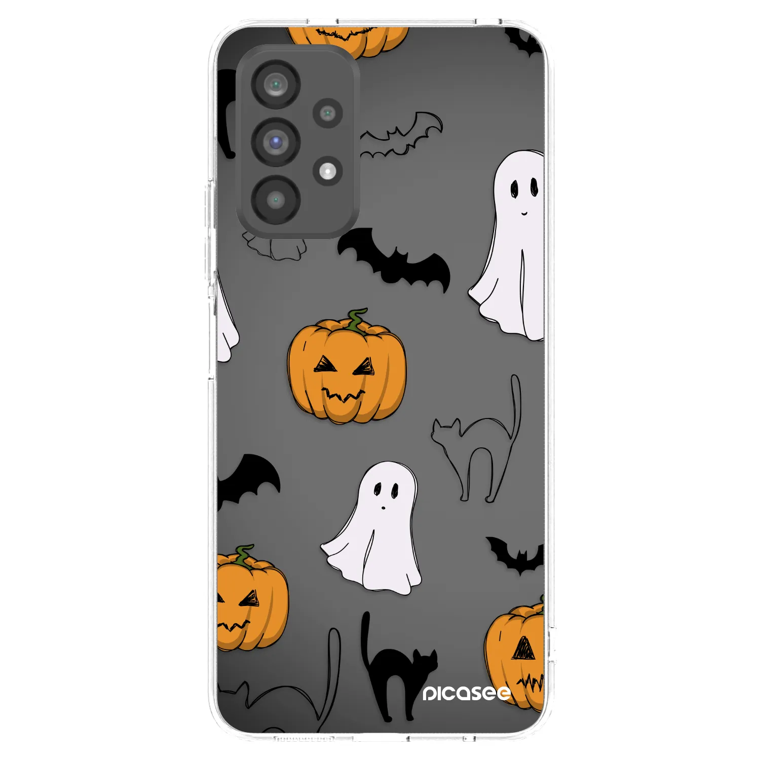 Picasee Samsung Galaxy A73 5G Hülle - Transparentes Silikon - Spooky crew