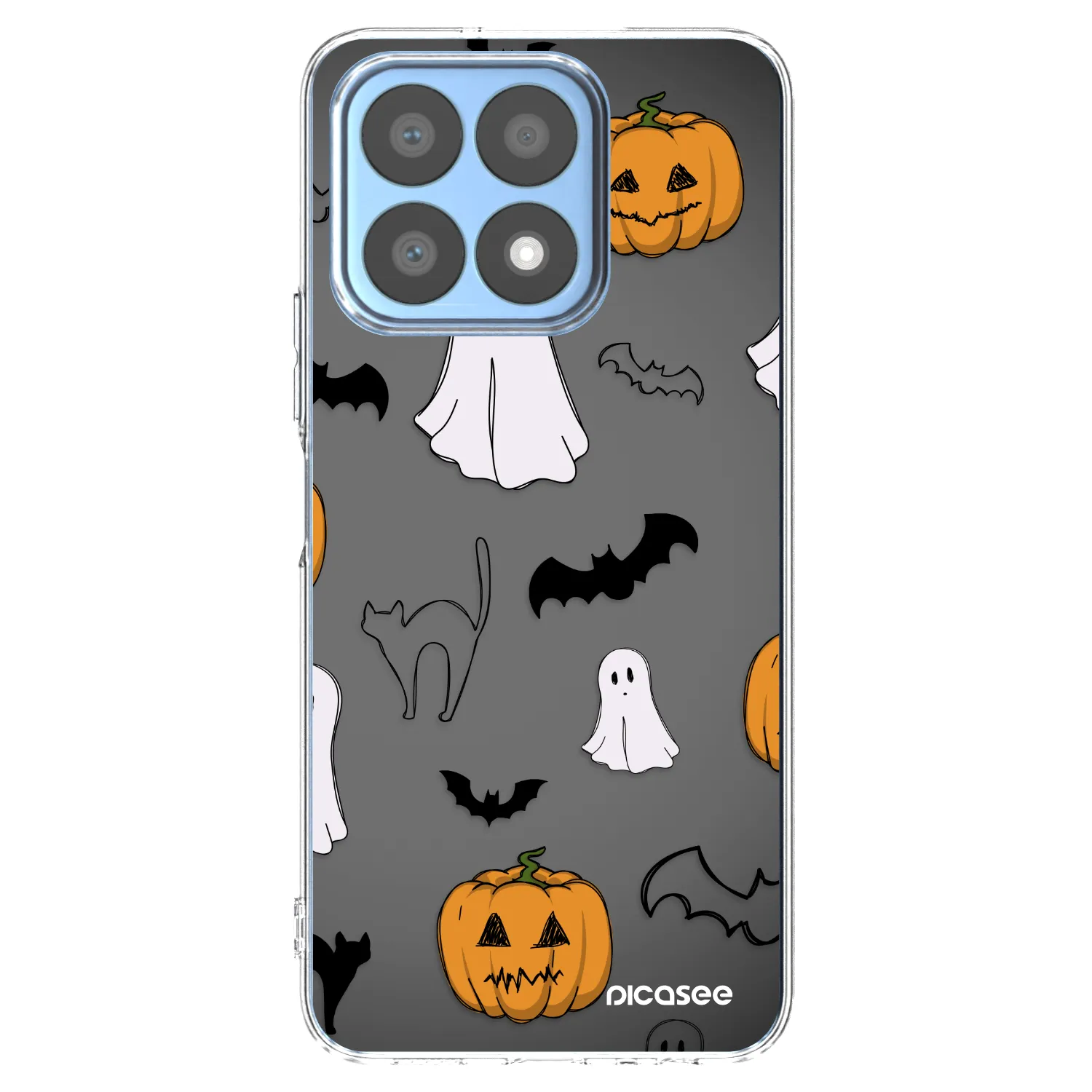 Picasee Honor X8a Hülle - Transparentes Silikon - Spooky crew