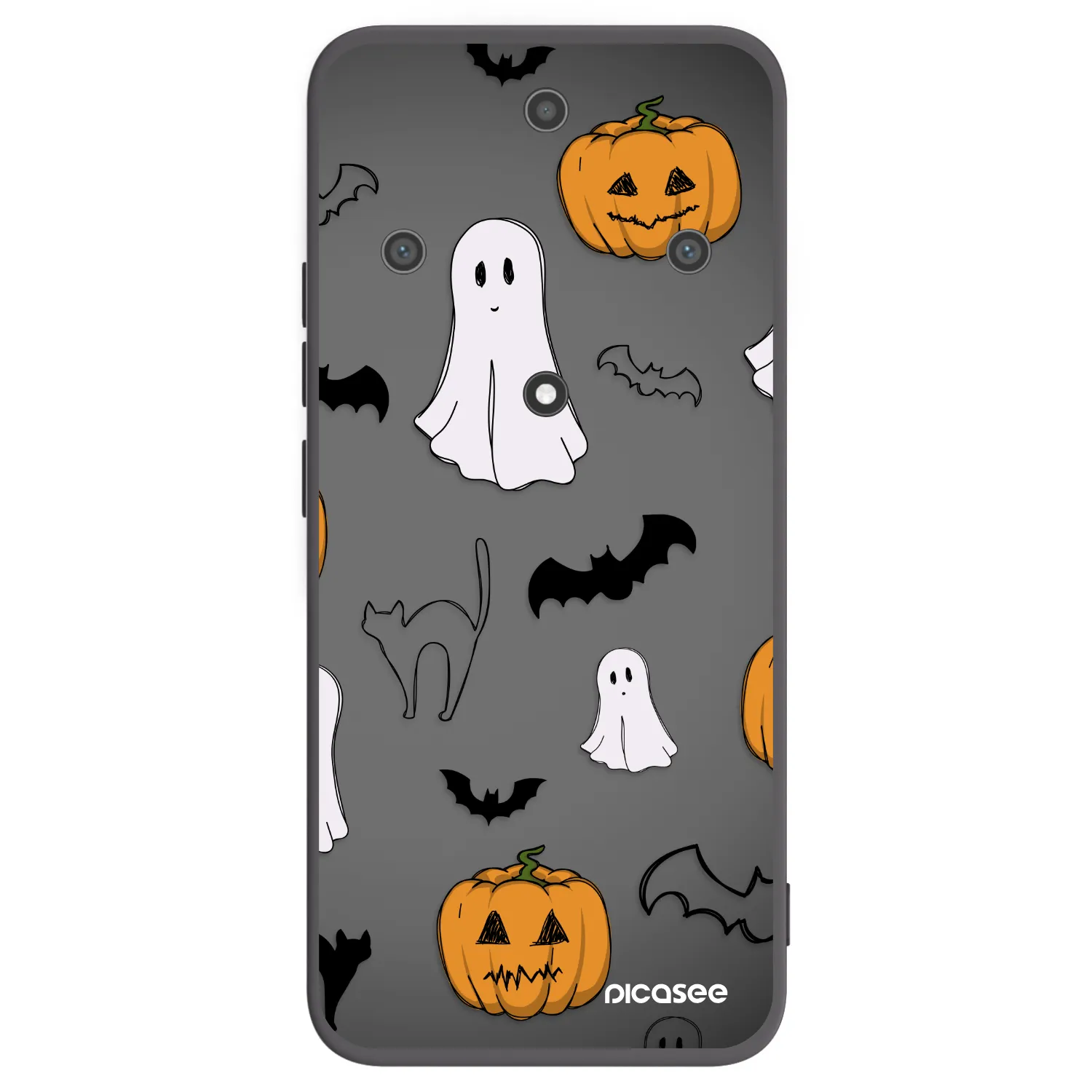Picasee Honor Magic5 Lite 5G Hülle - Schwarzes Silikon - Spooky crew
