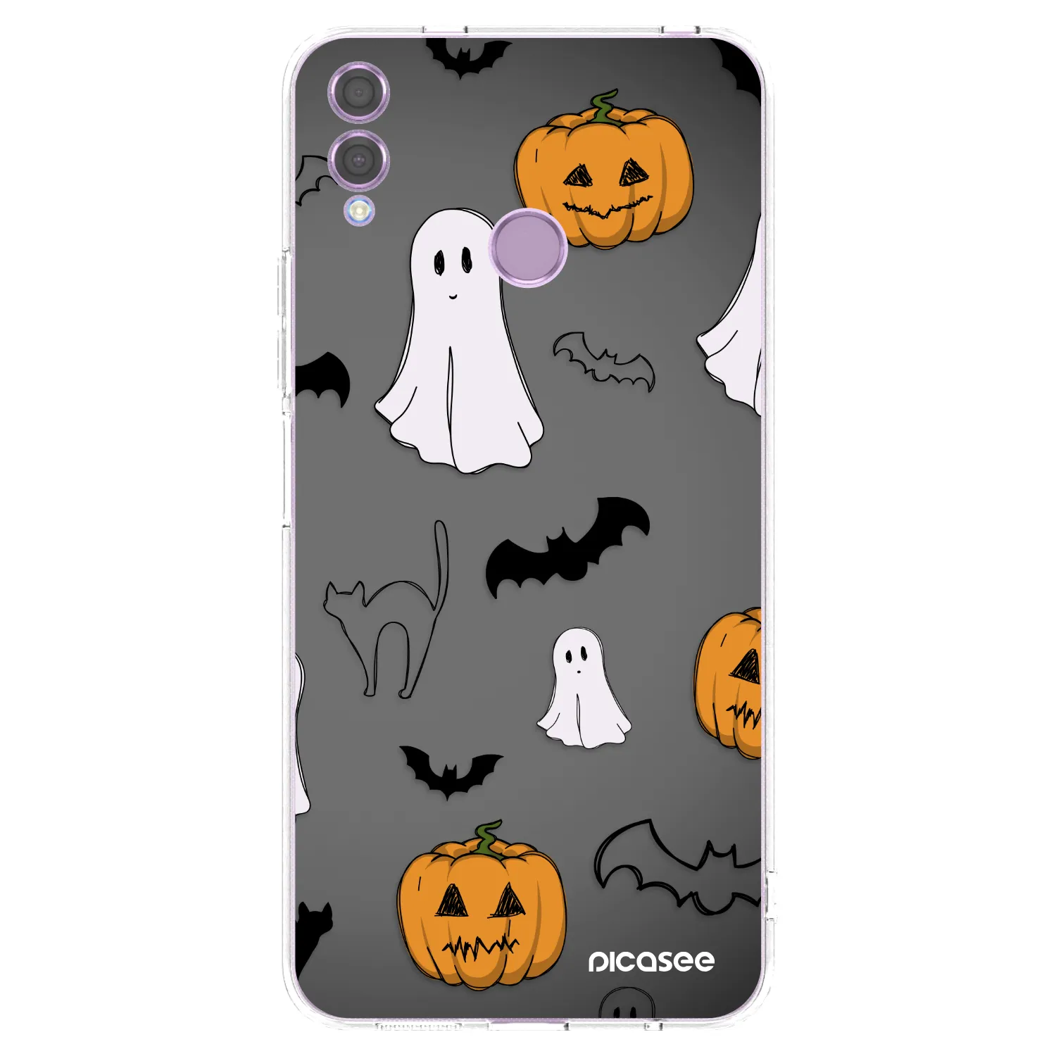 Picasee Honor 8X Hülle - Transparentes Silikon - Spooky crew