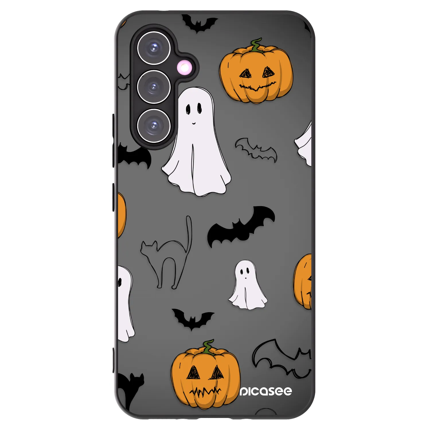 Picasee Samsung Galaxy A54 5G A546B Hülle - Schwarzes Silikon - Spooky crew