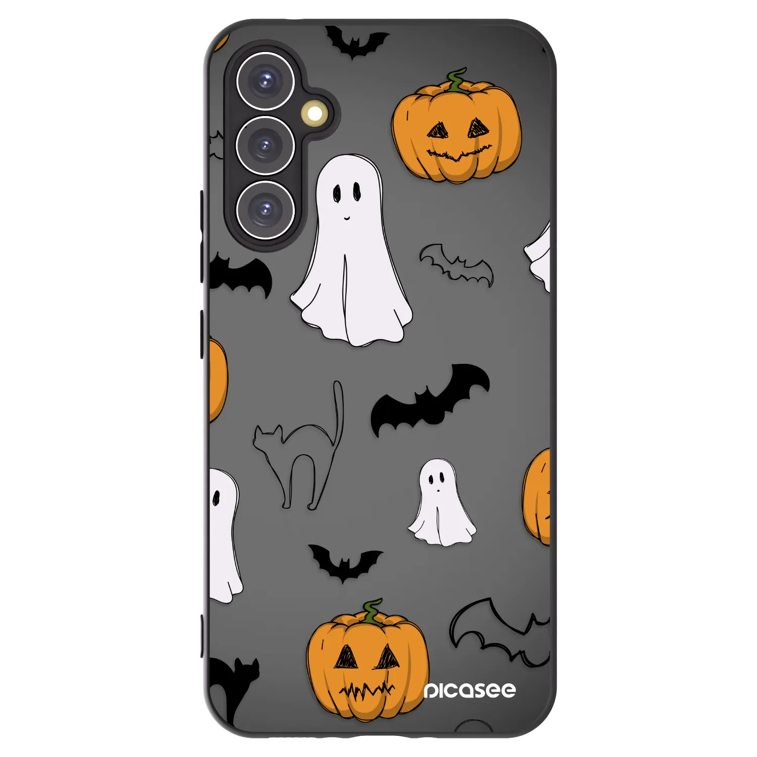 Picasee Samsung Galaxy A34 5G A346B Hülle - Schwarzes Silikon - Spooky crew