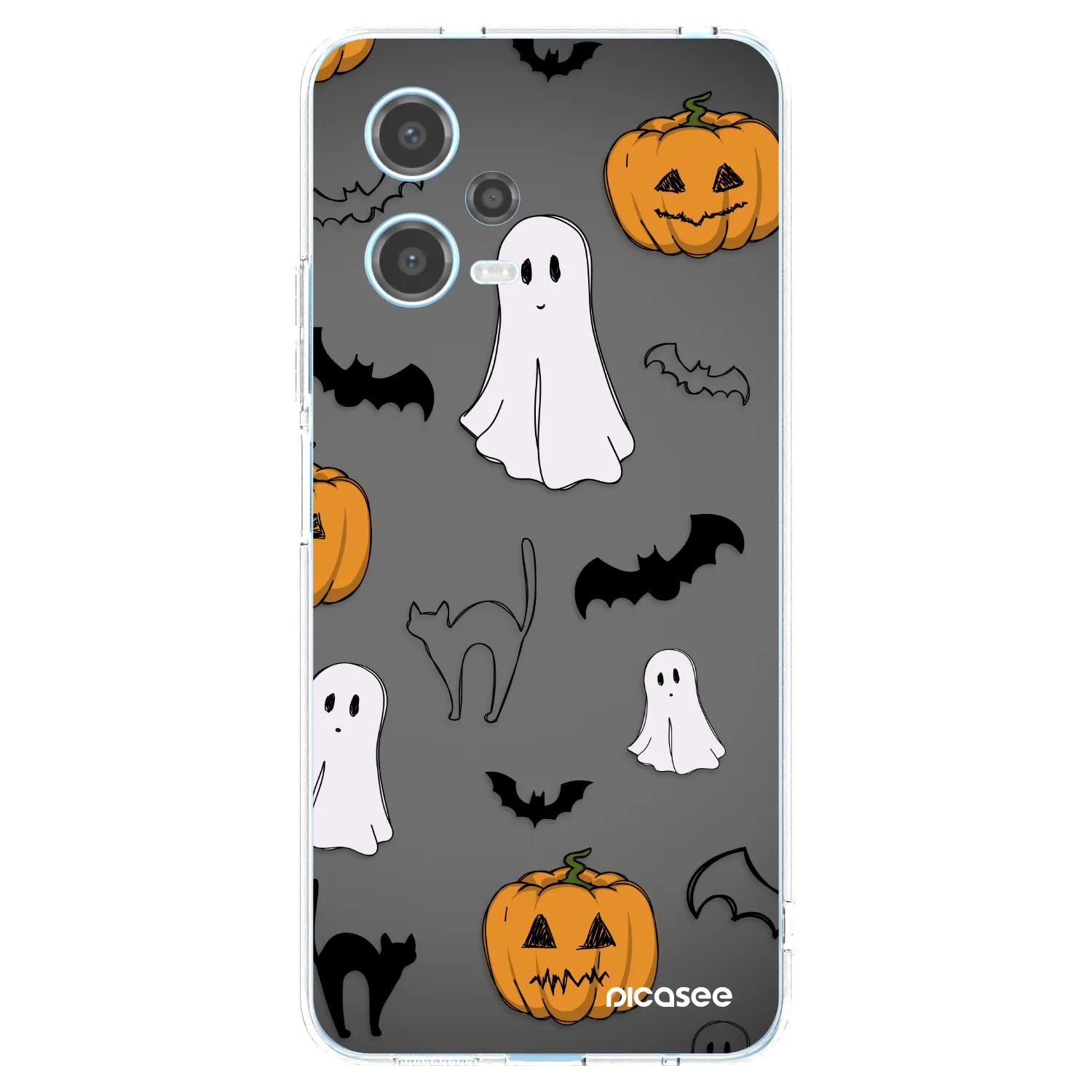 Picasee Xiaomi Redmi Note 12 5G Hülle - Transparentes Silikon - Spooky crew