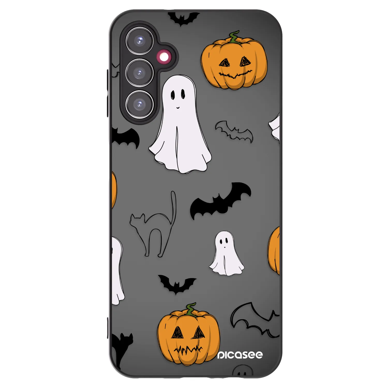 Picasee Samsung Galaxy A14 5G A146P Hülle - Schwarzes Silikon - Spooky crew