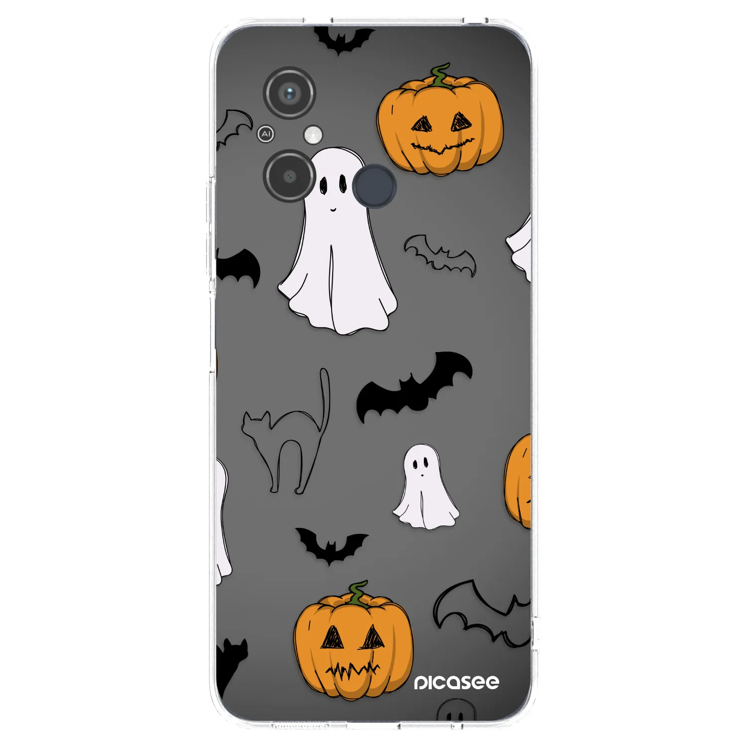 Picasee Xiaomi Redmi 12C Hülle - Transparentes Silikon - Spooky crew