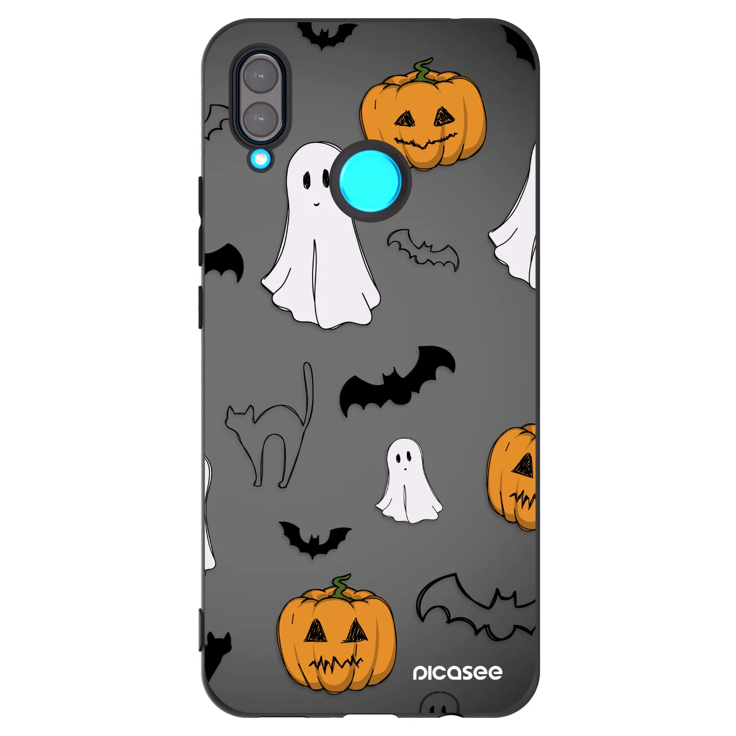Picasee Huawei Nova 3 Hülle - Schwarzes Silikon - Spooky crew