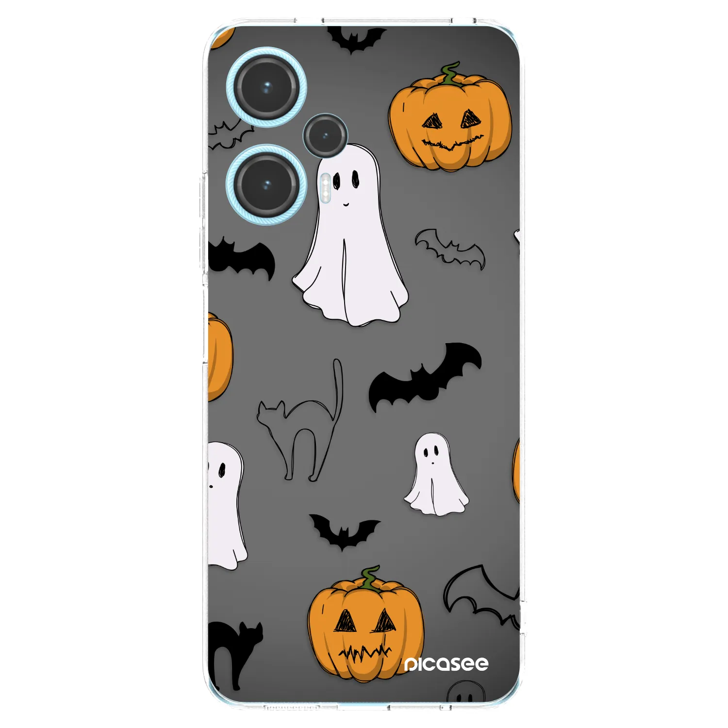 Picasee Xiaomi Poco F5 Hülle - Transparentes Silikon - Spooky crew