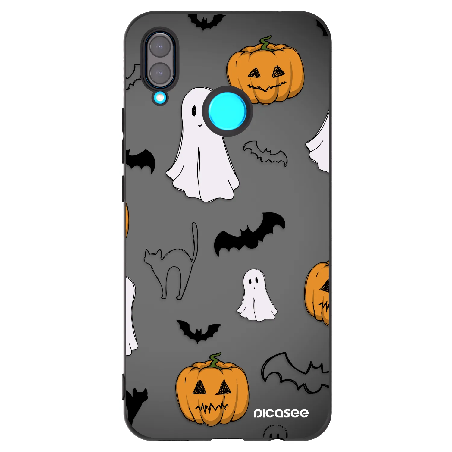Picasee Huawei Nova 3i Hülle - Schwarzes Silikon - Spooky crew