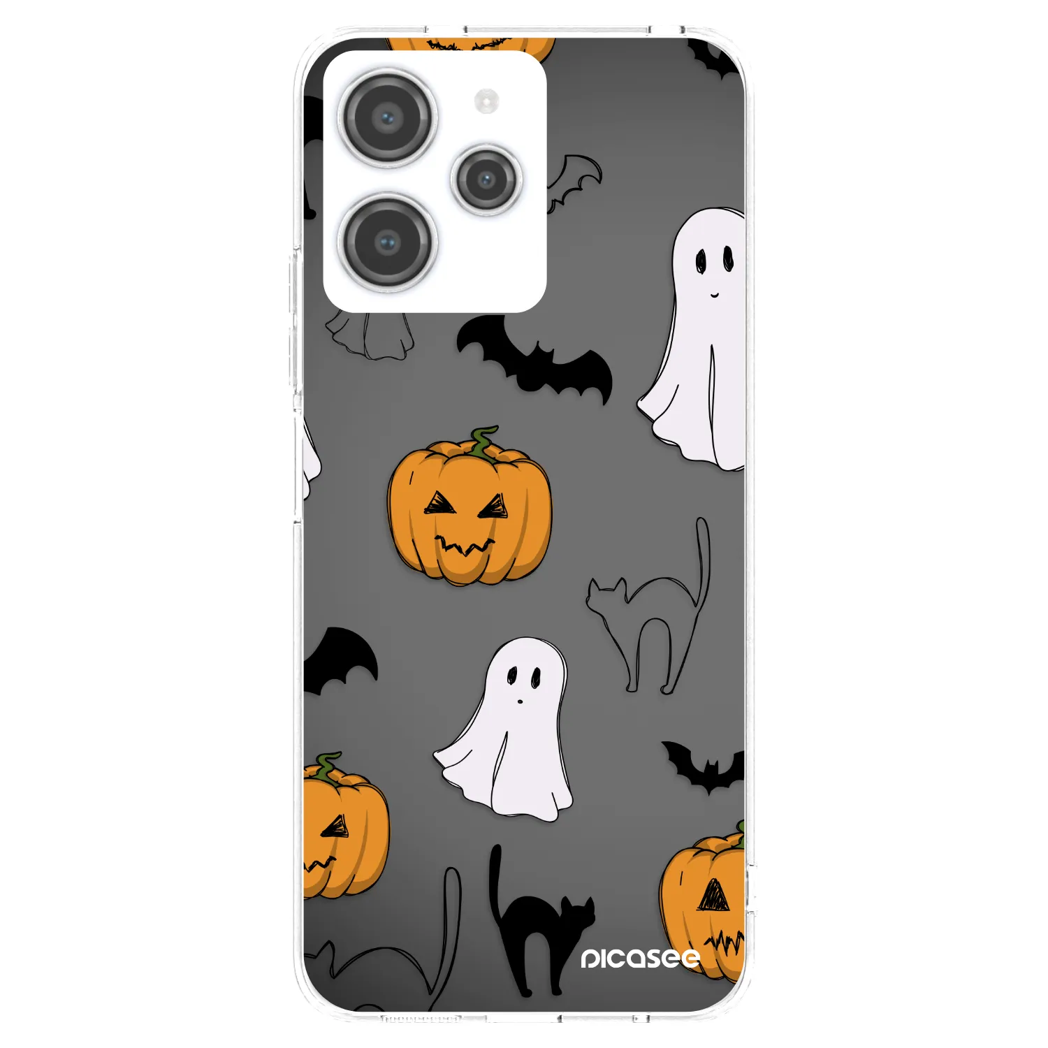 Picasee Xiaomi Redmi 12 4G Hülle - Transparentes Silikon - Spooky crew