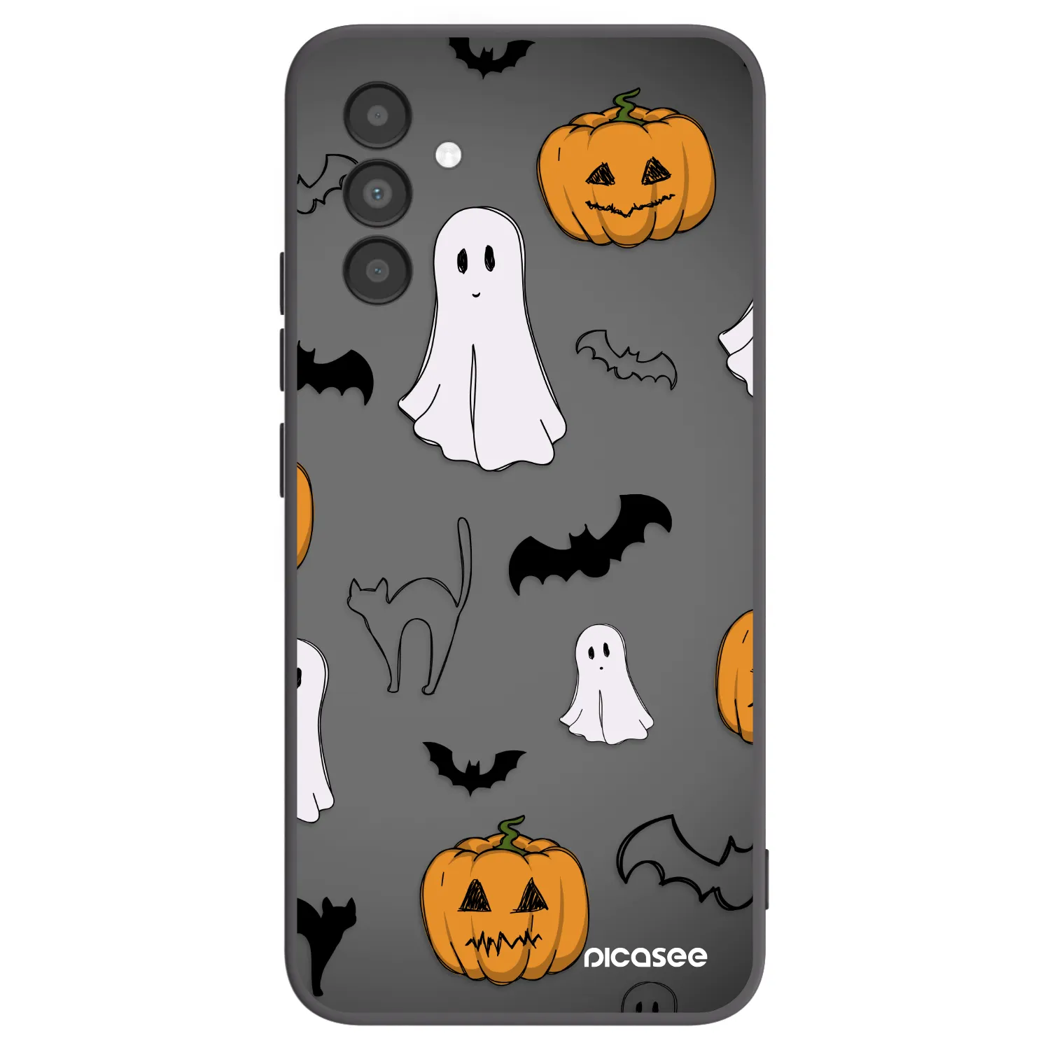 Picasee Samsung Galaxy A04s A047F Hülle - Schwarzes Silikon - Spooky crew