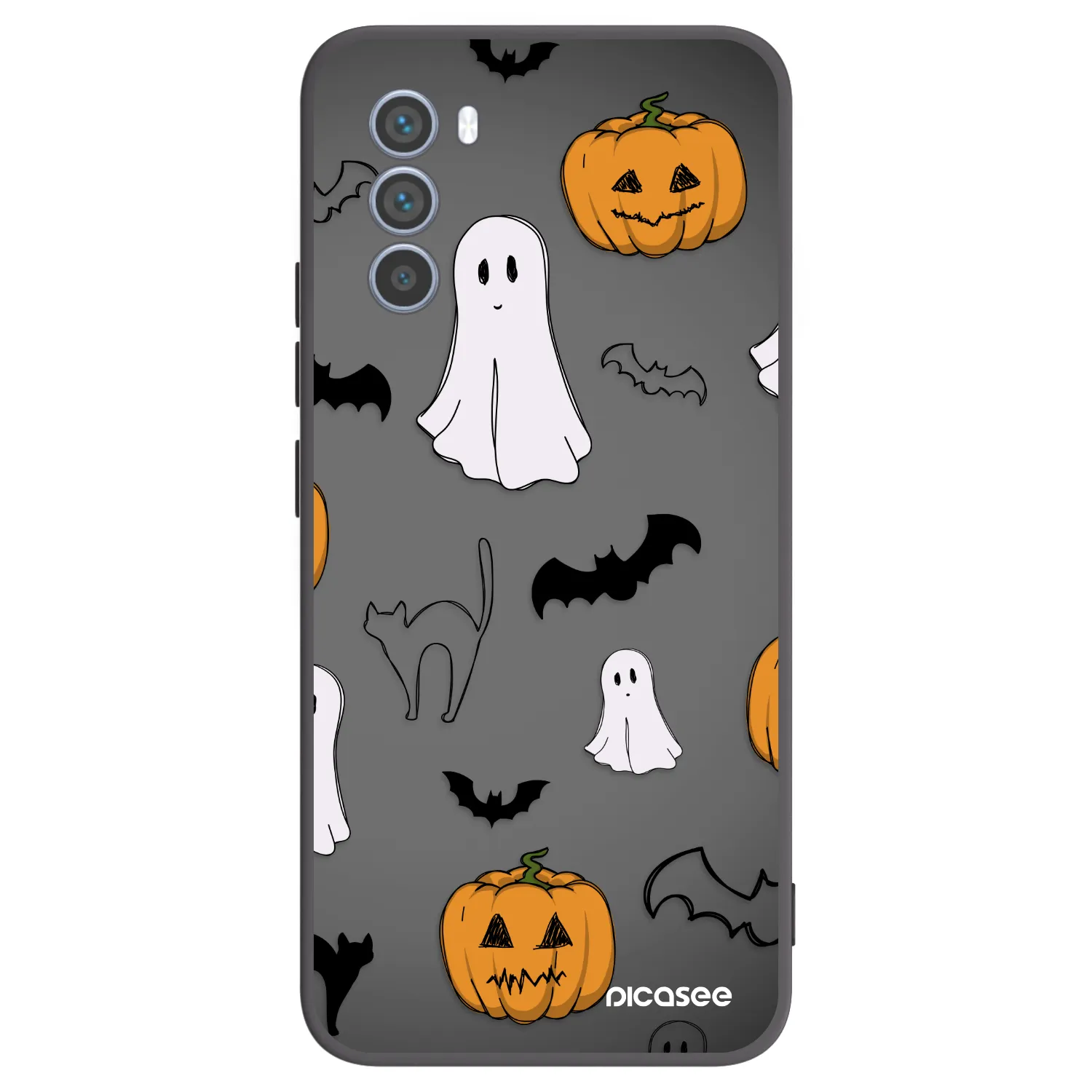 Picasee Motorola Moto G62 Hülle - Schwarzes Silikon - Spooky crew