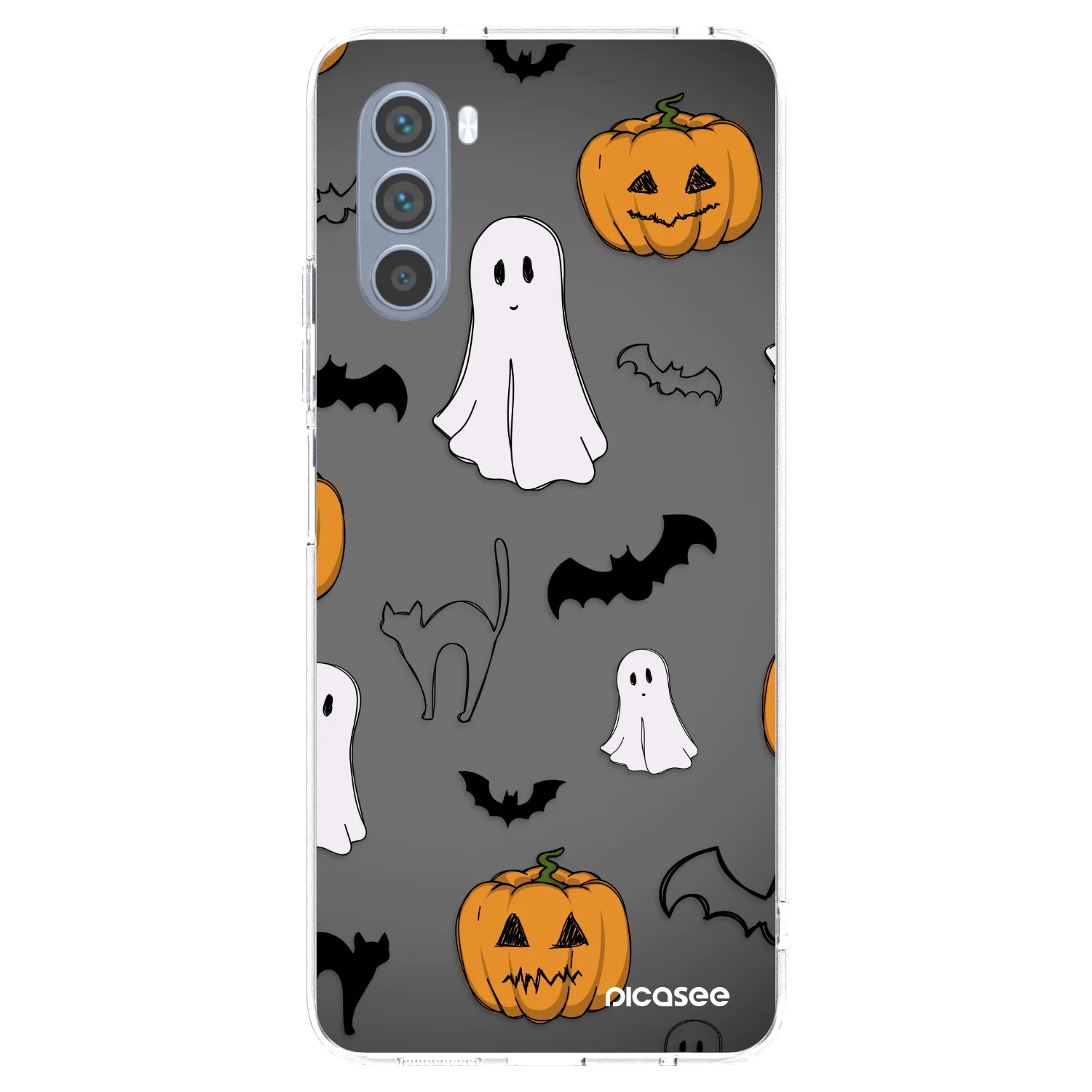 Picasee Motorola Moto G62 Hülle - Transparentes Silikon - Spooky crew