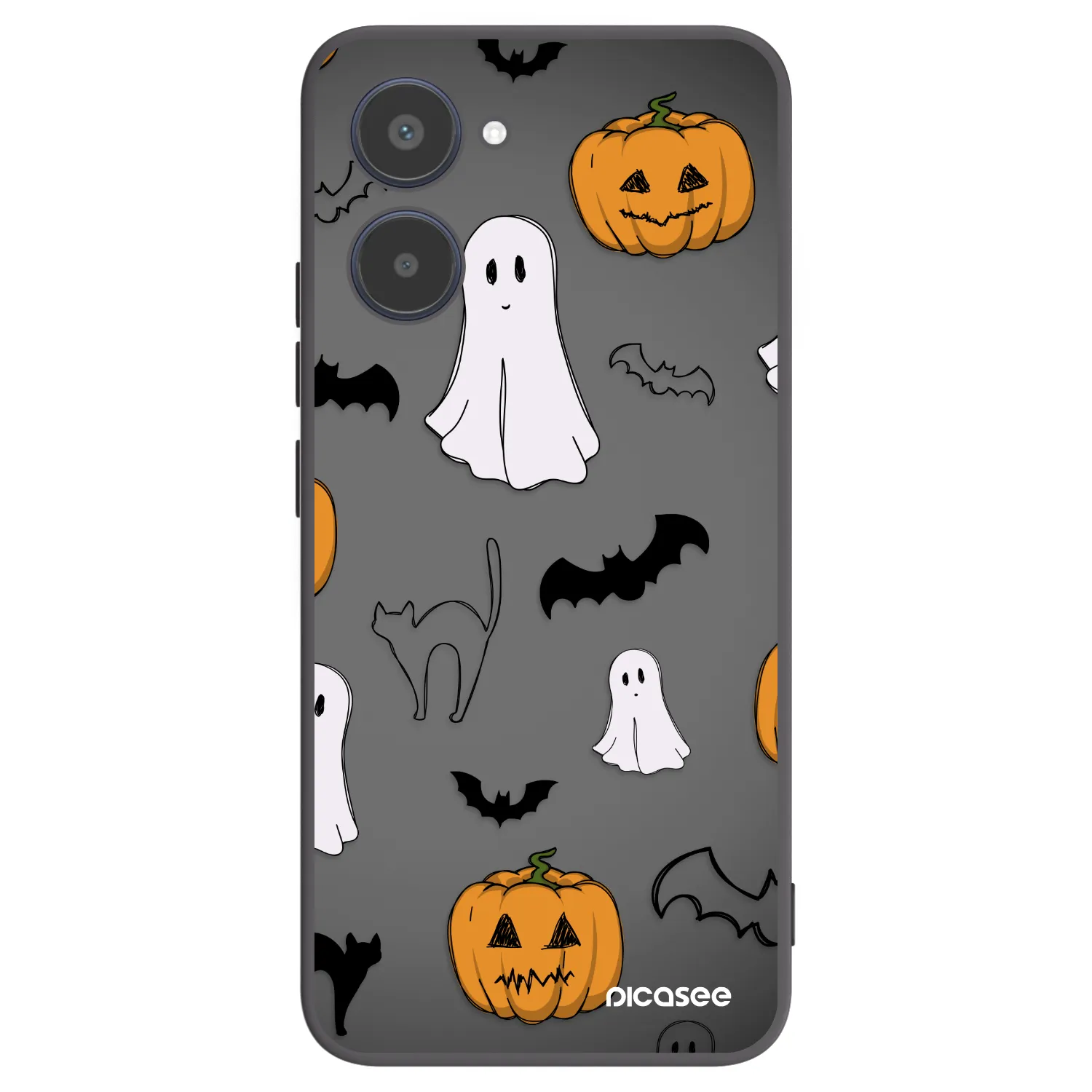 Picasee Realme 10 4G Hülle - Schwarzes Silikon - Spooky crew