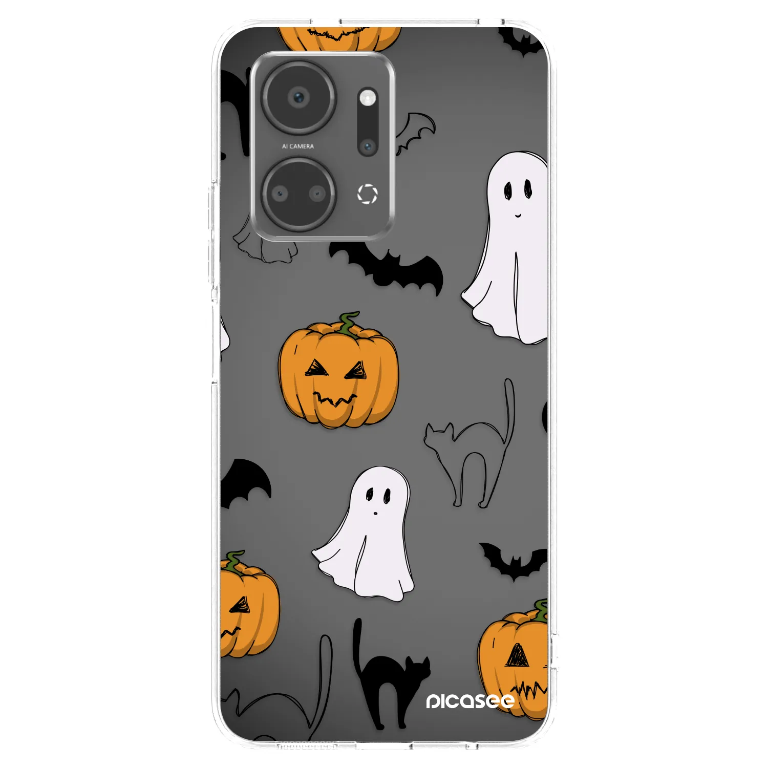Picasee Honor X7a Hülle - Transparentes Silikon - Spooky crew