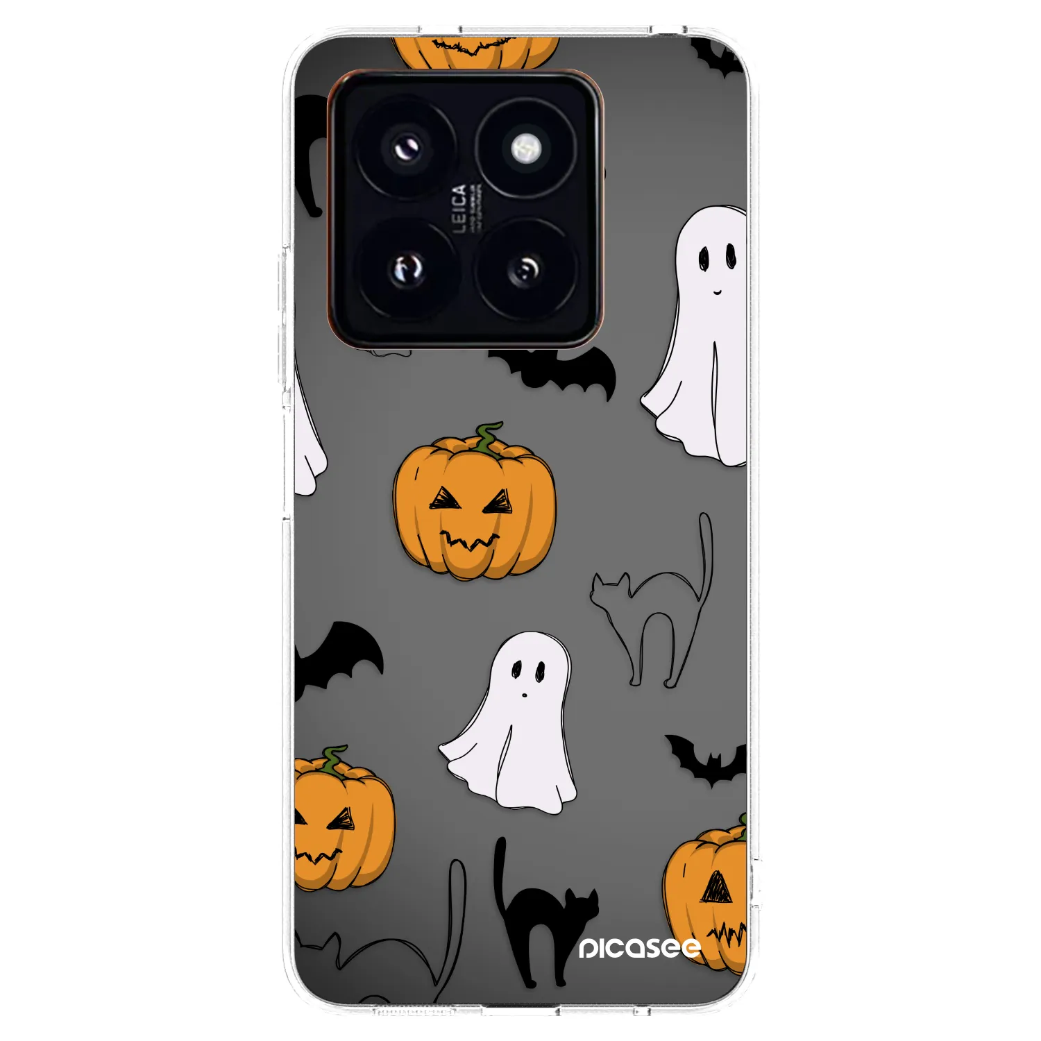 Picasee Xiaomi 14 Pro Hülle - Transparentes Silikon - Spooky crew