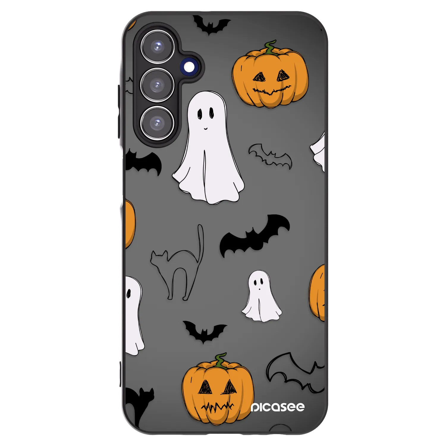 Picasee Samsung Galaxy A15 A156B 5G Hülle - Schwarzes Silikon - Spooky crew