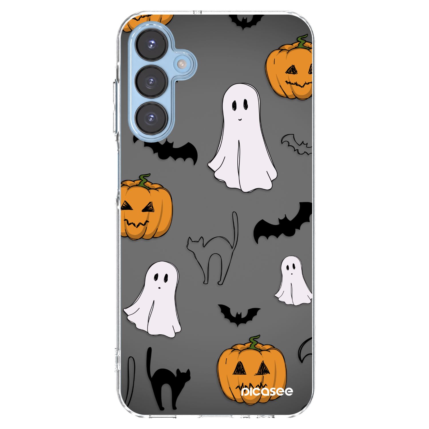 Picasee Samsung Galaxy A15 A156B 5G Hülle - Transparentes Silikon - Spooky crew