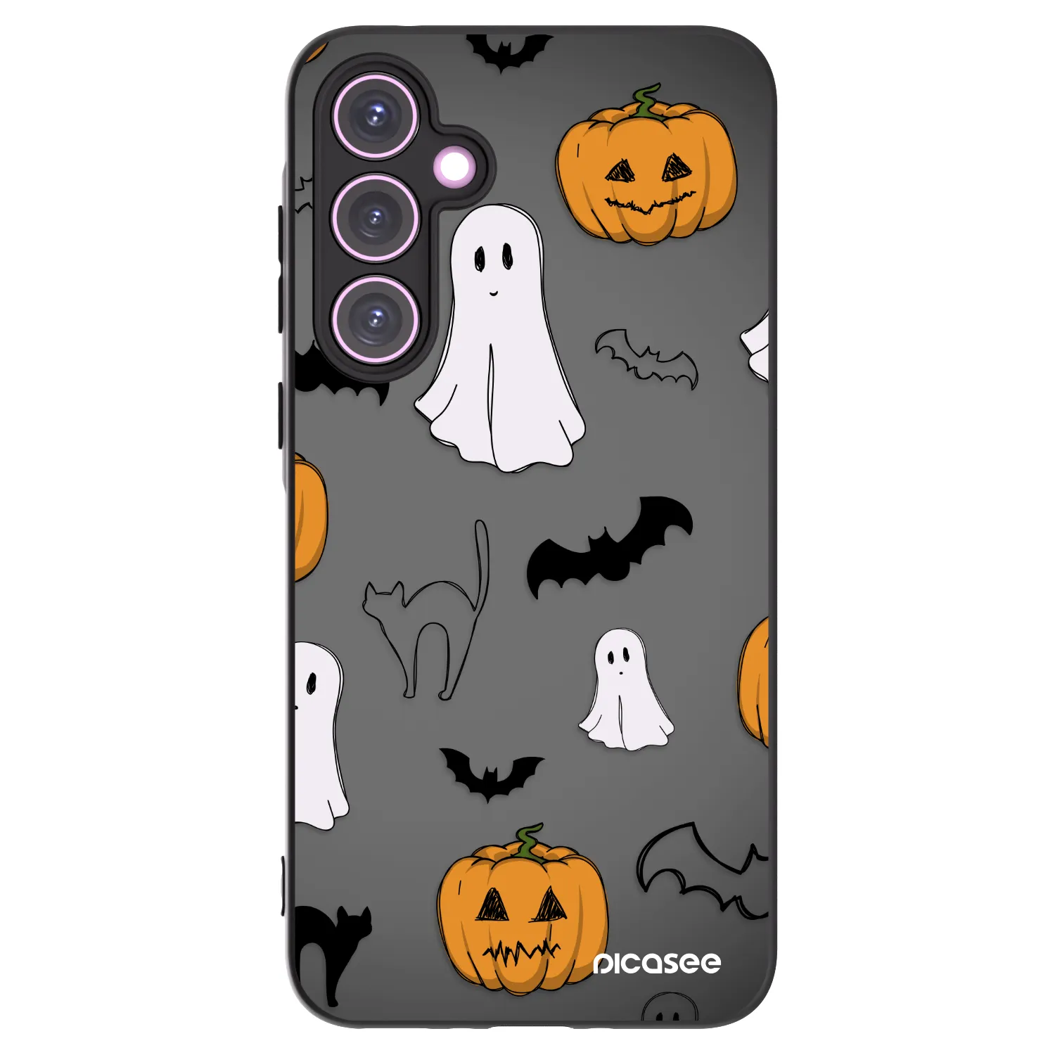Picasee Samsung Galaxy A35 5G A356B Hülle - Schwarzes Silikon - Spooky crew