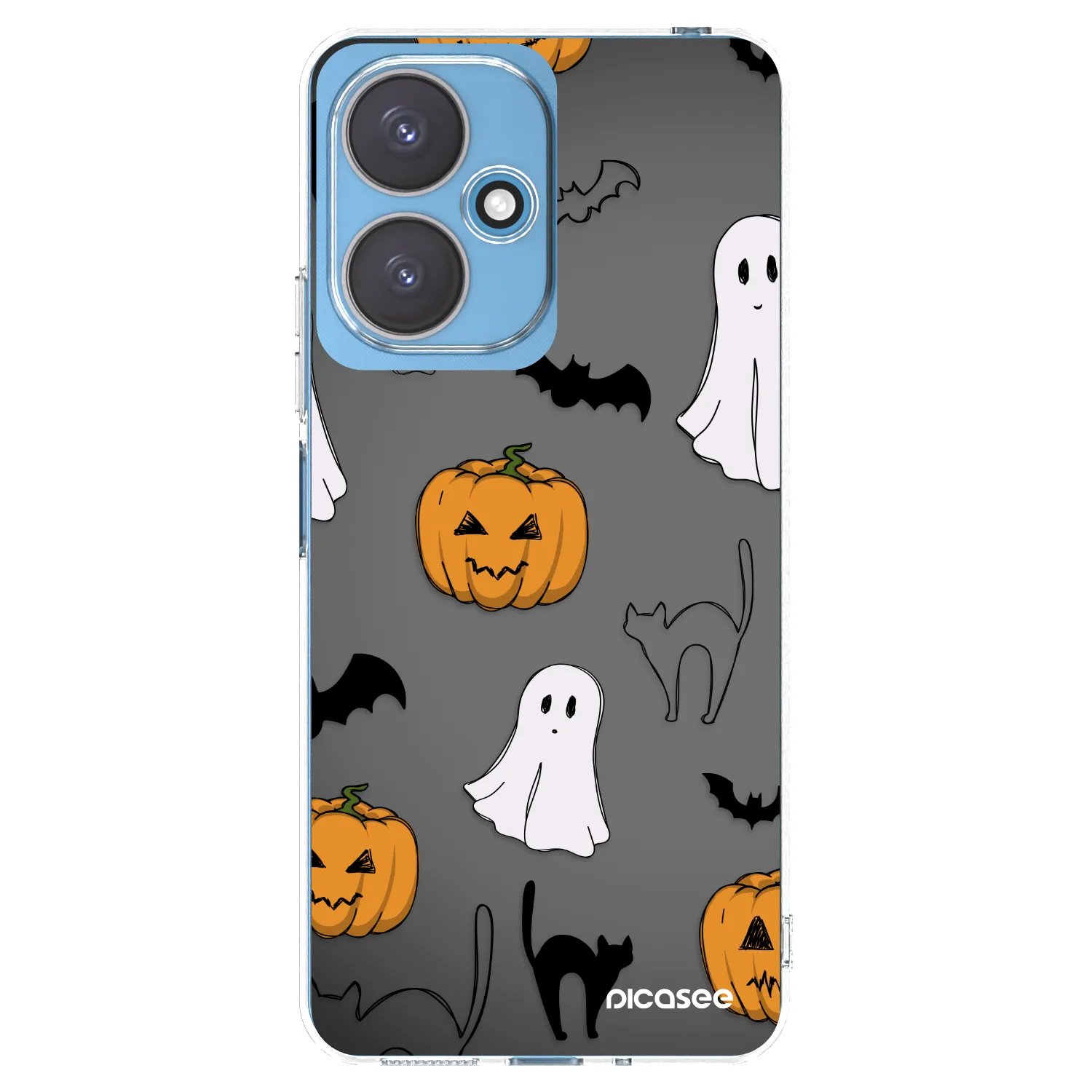Picasee Xiaomi Redmi 13C 5G Hülle - Transparentes Silikon - Spooky crew