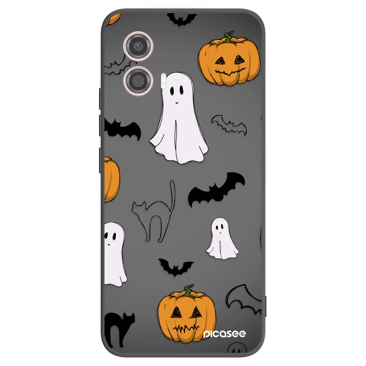 Picasee Motorola Moto G53 5G Hülle - Schwarzes Silikon - Spooky crew