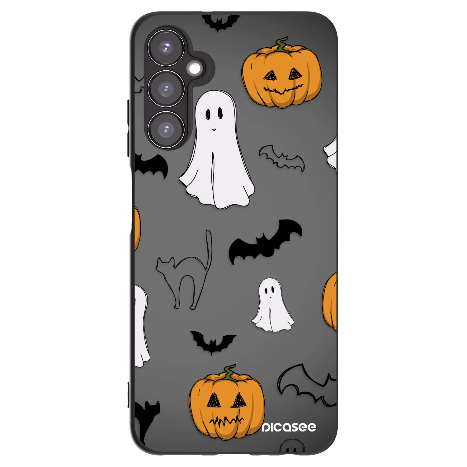 Picasee Samsung Galaxy A05s A057G Hülle - Schwarzes Silikon - Spooky crew