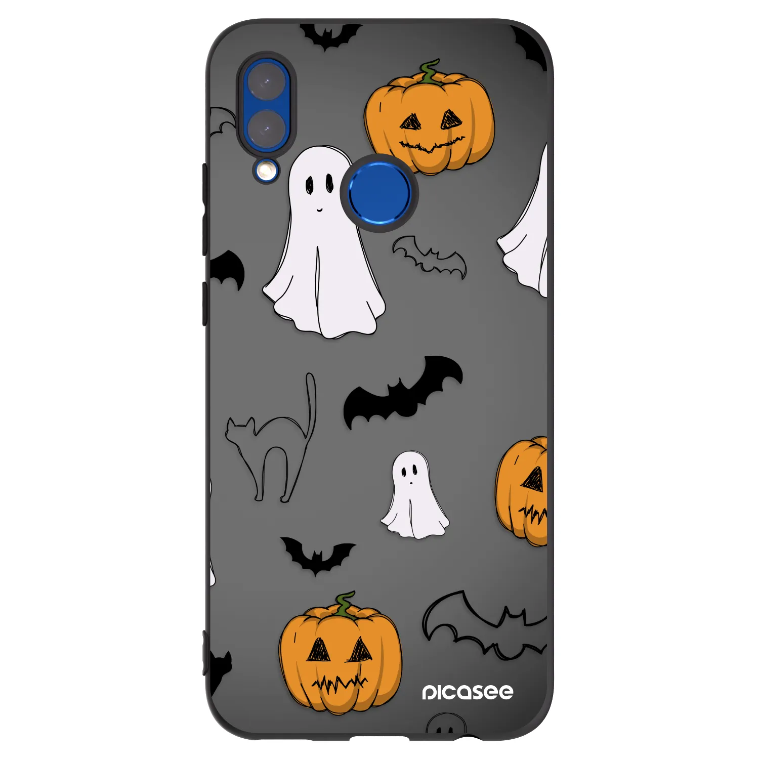 Picasee Huawei P Smart 2019 Hülle - Schwarzes Silikon - Spooky crew