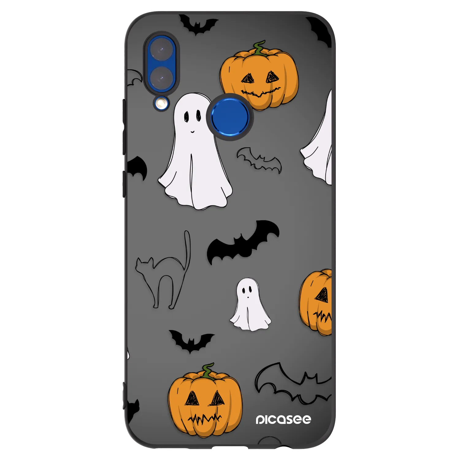 Picasee Honor 10 Lite Hülle - Schwarzes Silikon - Spooky crew