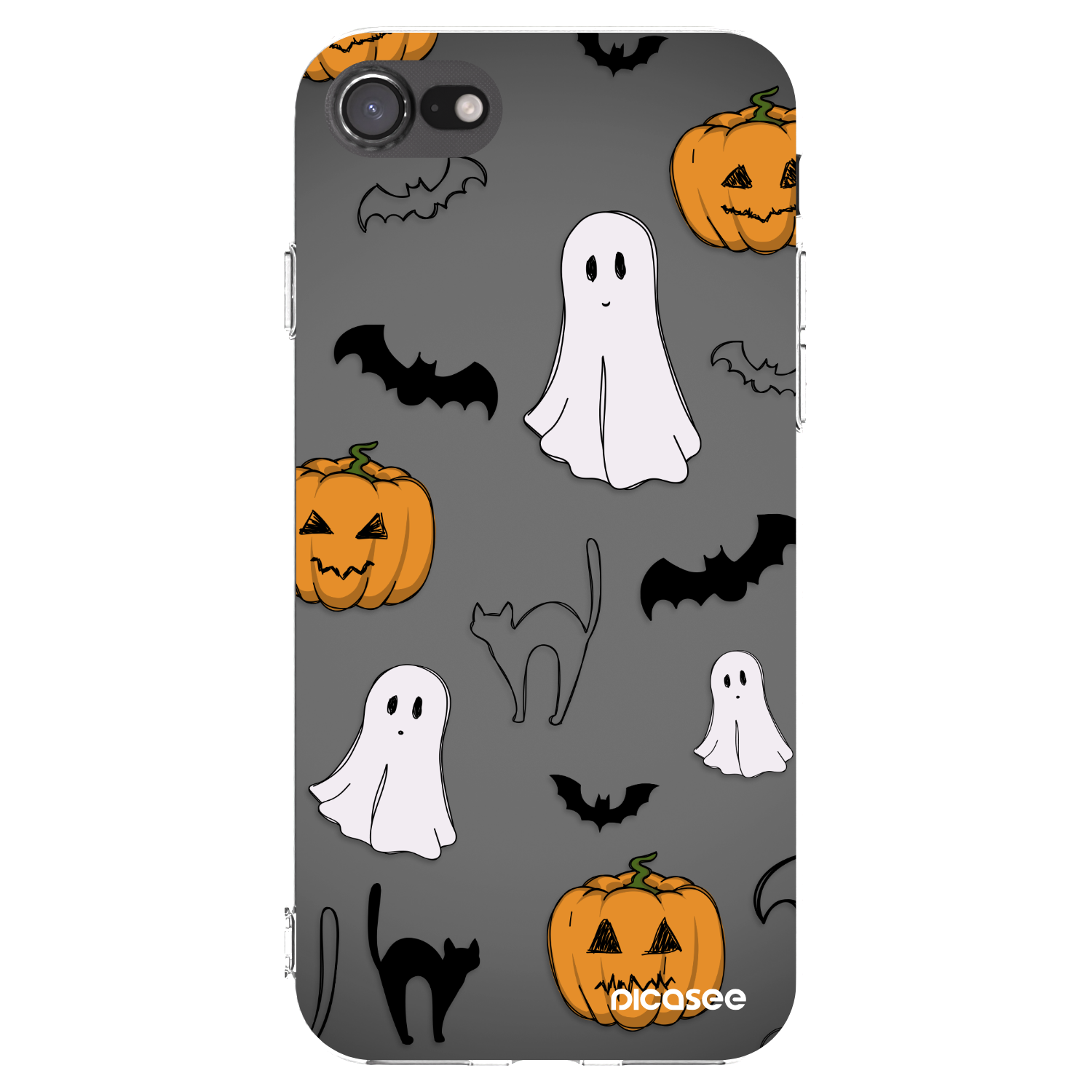 Picasee Apple iPhone 7 Hülle - Transparentes Silikon - Spooky crew