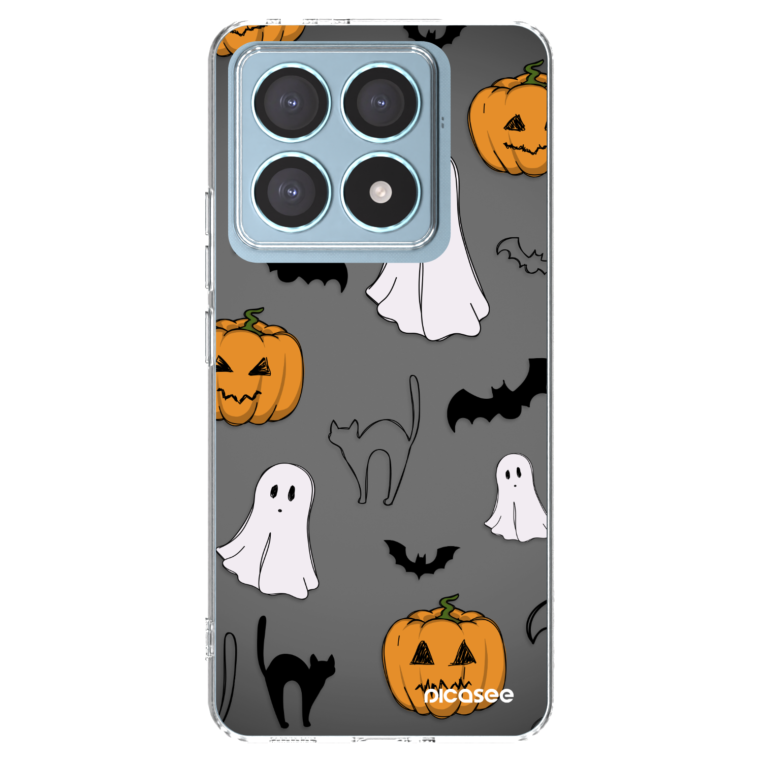 Picasee Xiaomi 14T Pro Hülle - Transparentes Silikon - Spooky crew