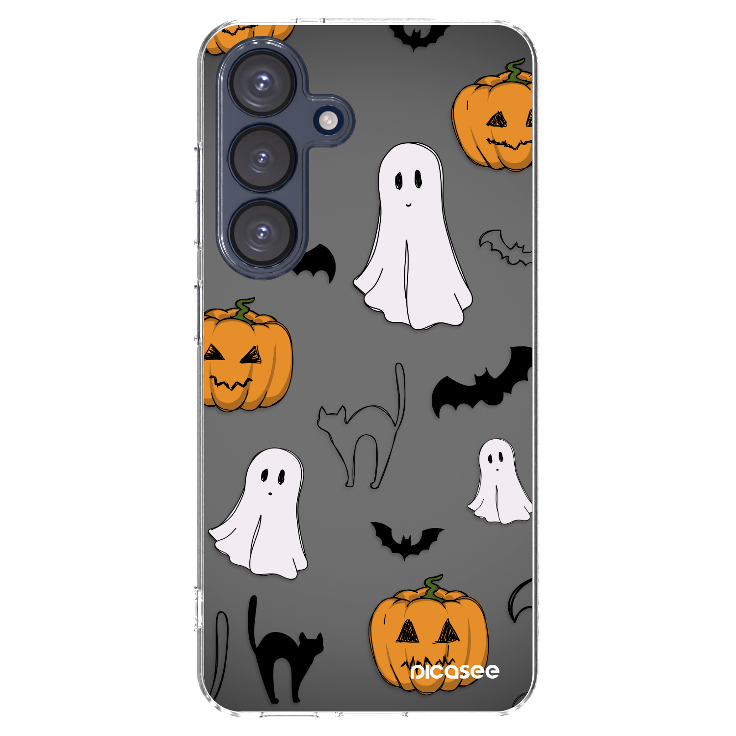 Picasee Samsung Galaxy S25 5G Hülle - Transparentes Silikon - Spooky crew