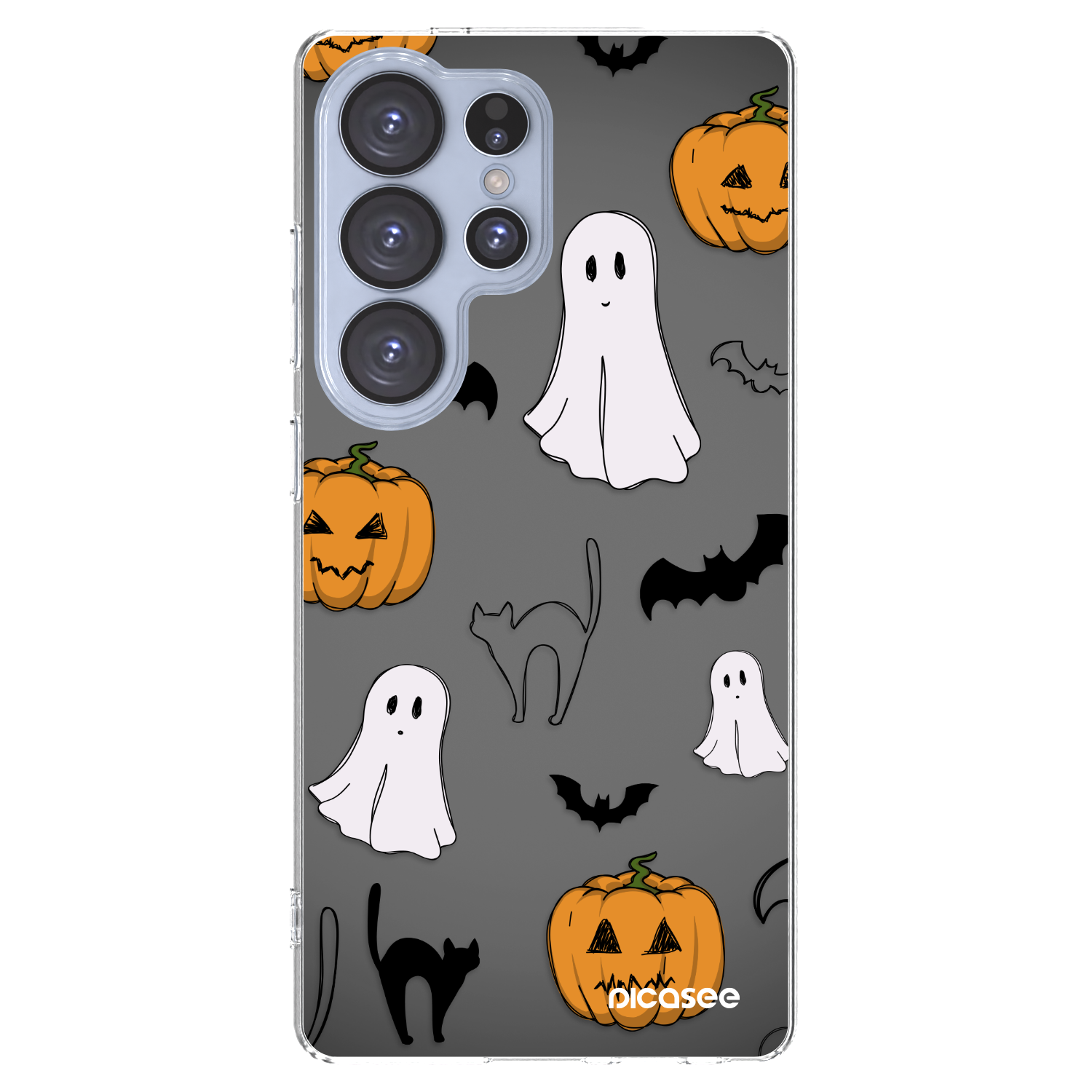 Picasee Samsung Galaxy S25 Ultra 5G Hülle - Transparentes Silikon - Spooky crew