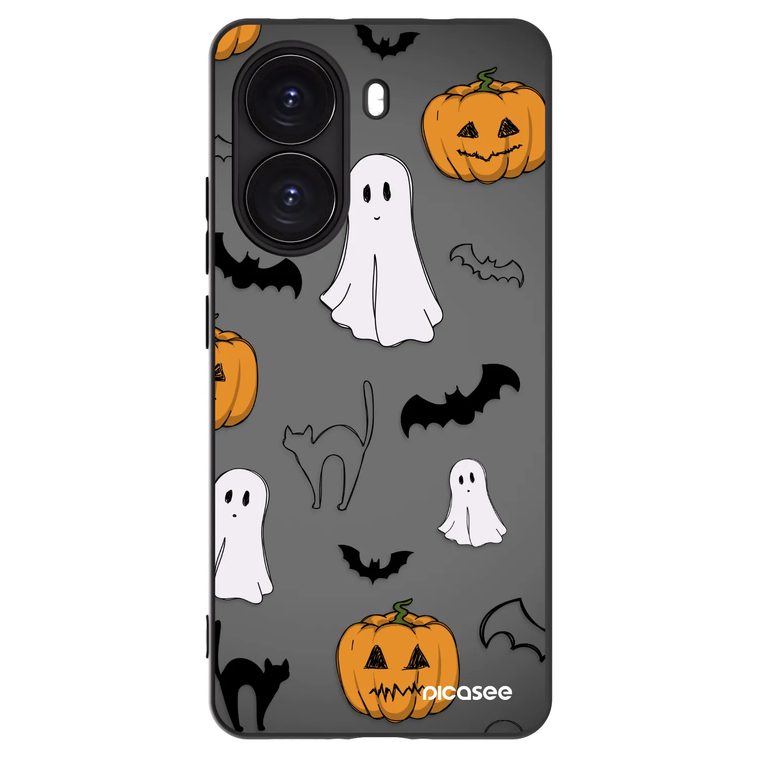 Picasee Xiaomi Poco X7 Pro 5G Hülle - Schwarzes Silikon - Spooky crew