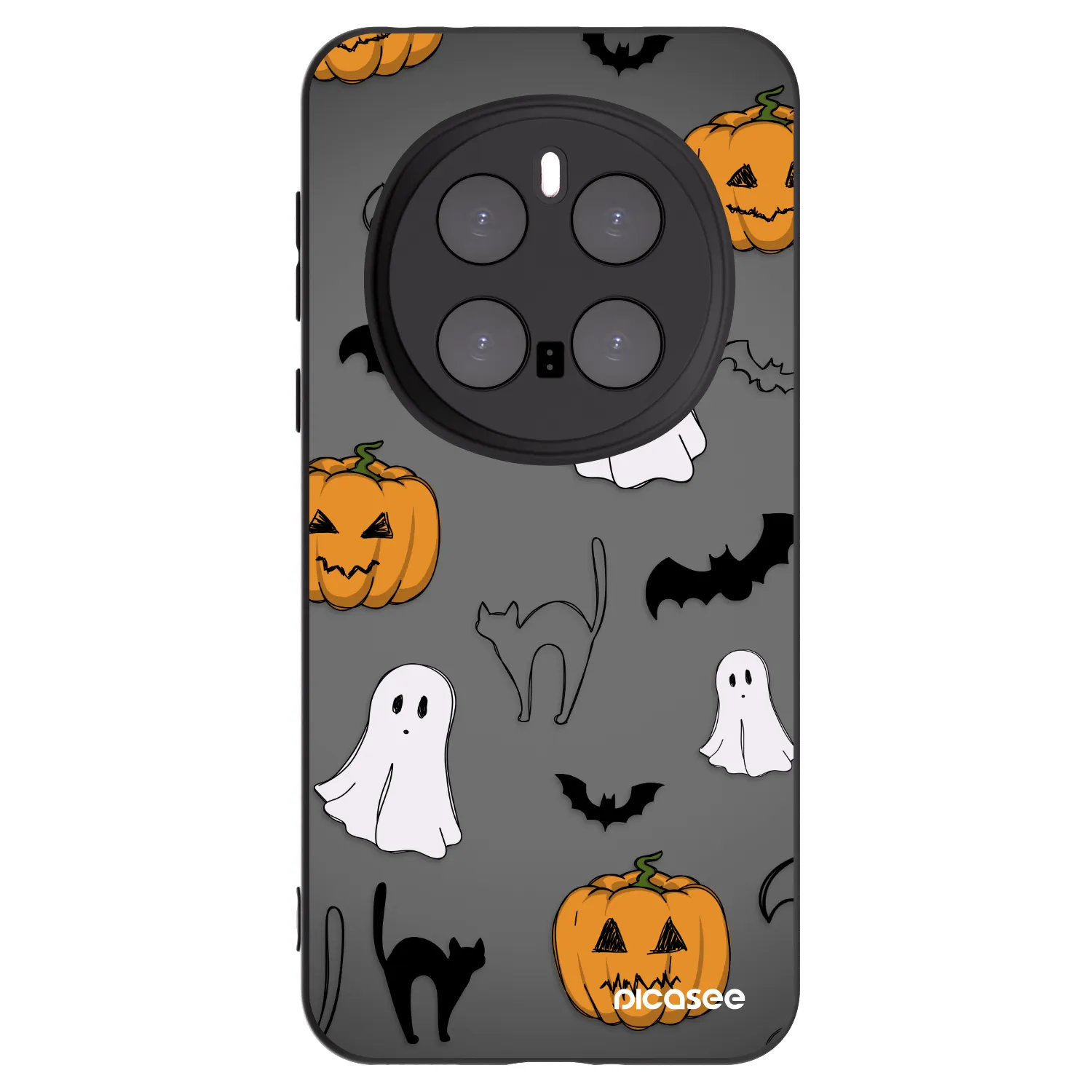 Picasee Honor Magic7 Pro 5G Hülle - Schwarzes Silikon - Spooky crew
